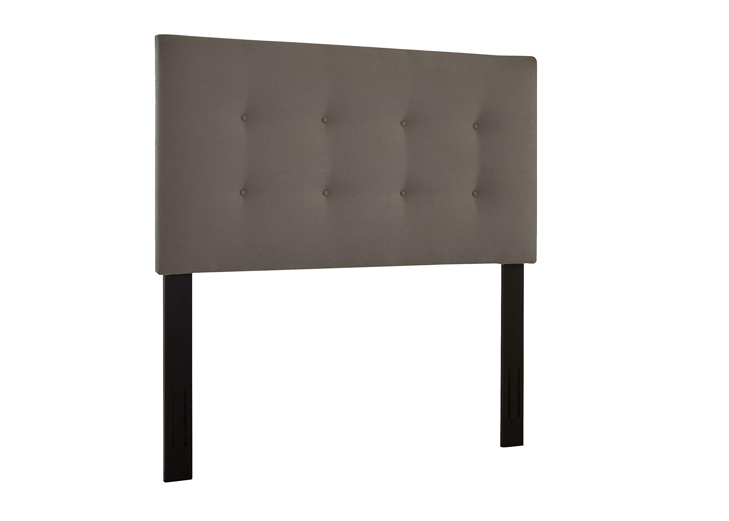 Stone & Beam Canton Queen Button-Tufted Headboard, 64"W, Pewter
