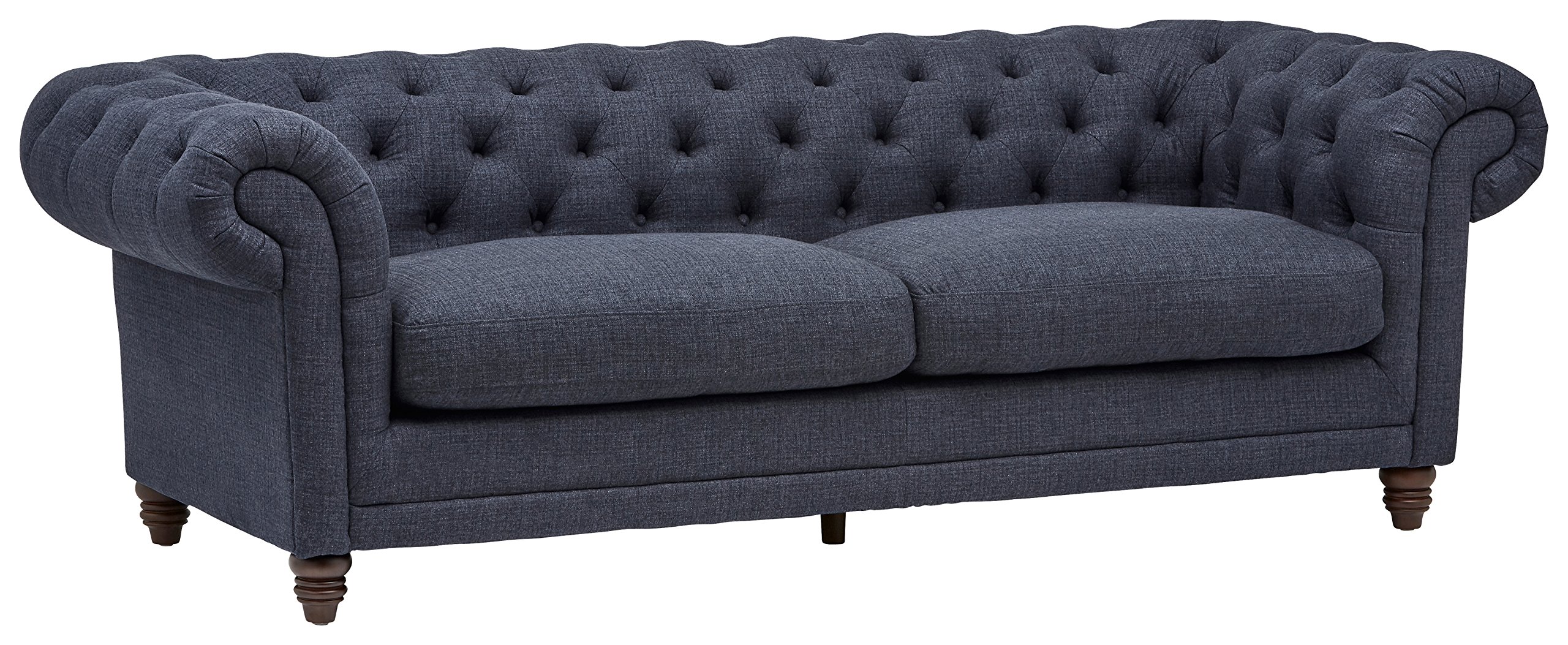 Amazon Brand – Stone & Beam Bradbury Chesterfield Tufted Sofa Couch, 92.9"W, Navy