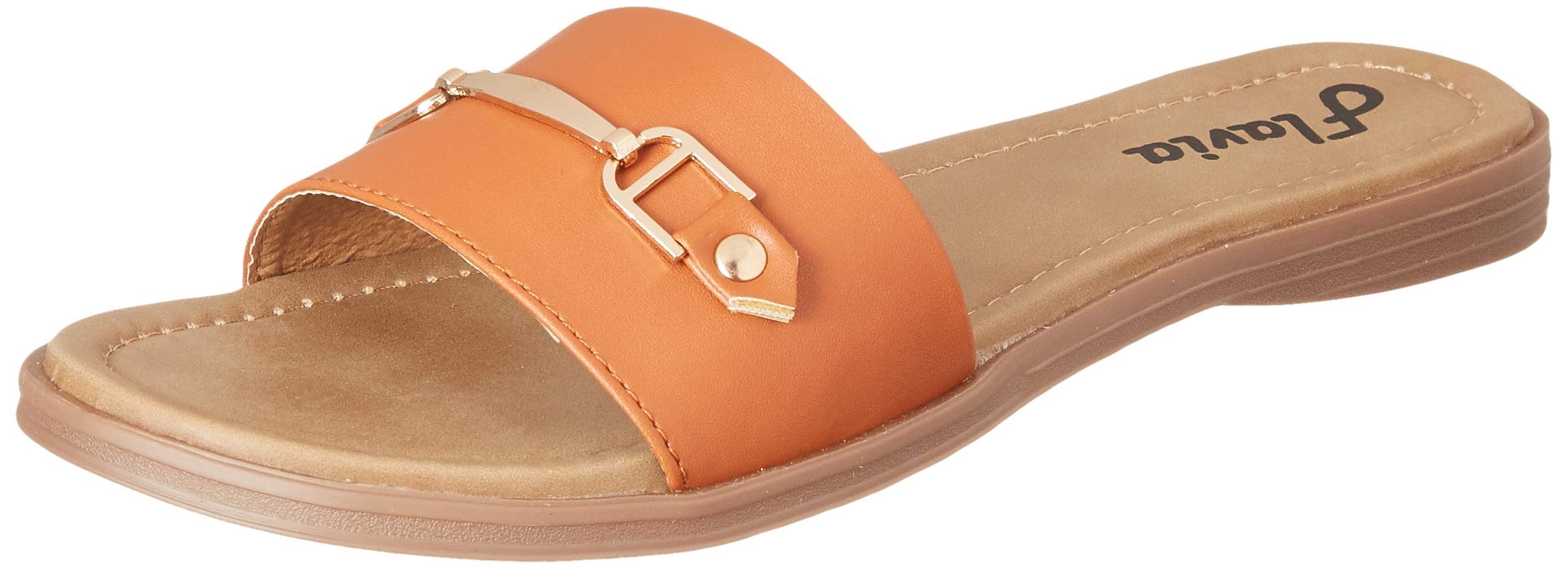 Flavia Women's Tan Fashion Slippers-7 UK (39 EU) (8 US) (FL130/TAN)