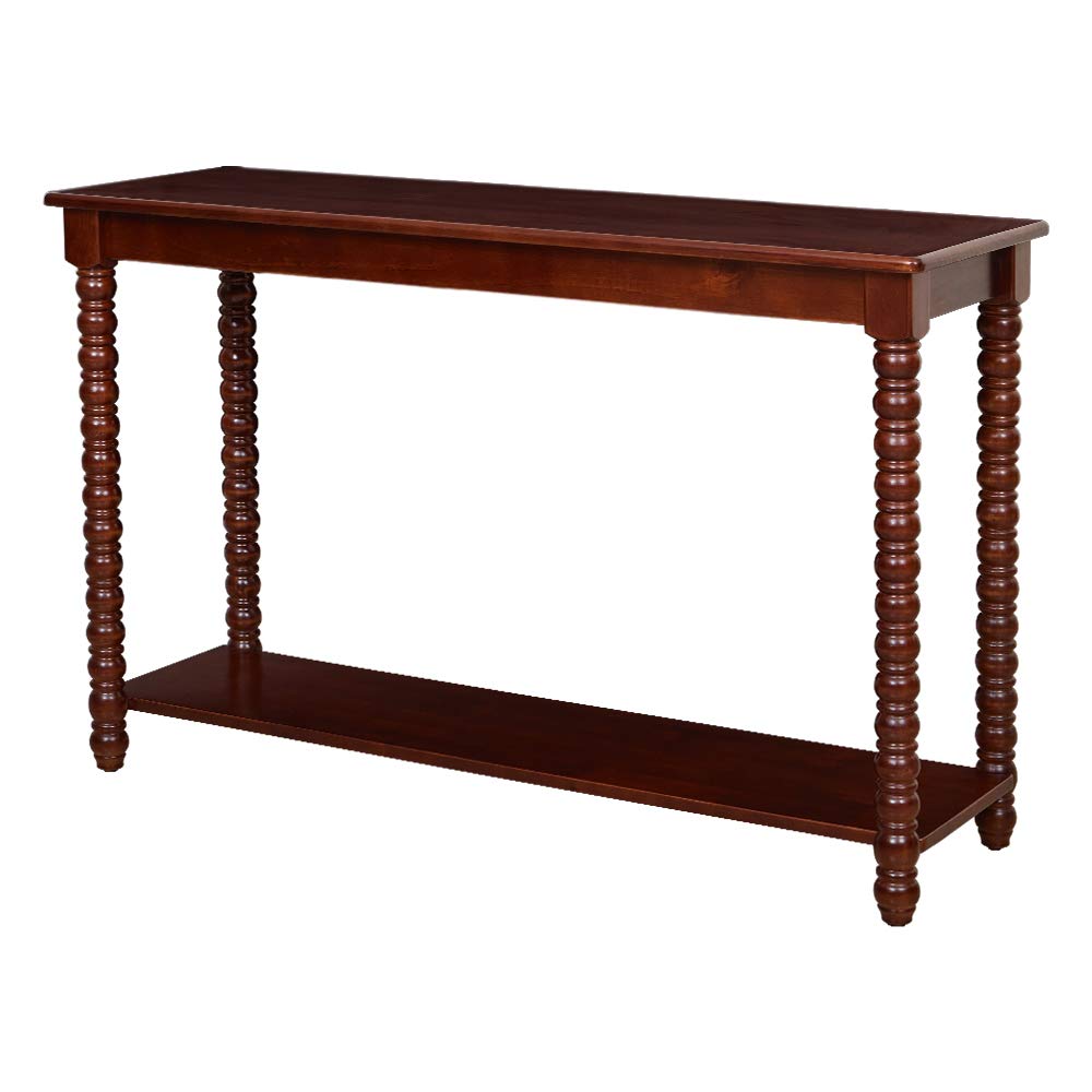 Amazon Brand – Ravenna Home Traditional Solid Pine End Table, 15.75"W, Espresso Finish