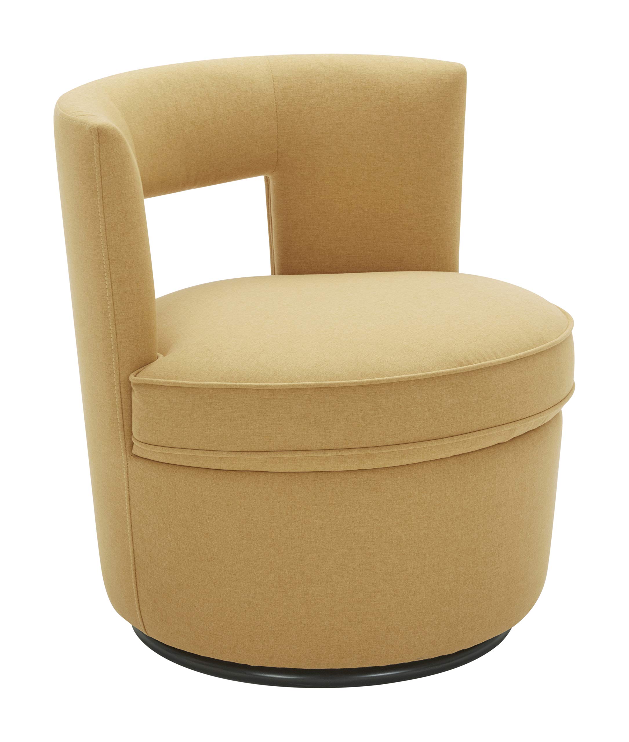 Amazon Brand – Rivet Slade Contemporary Living Room Accent Swivel Chair, 27"W, Canary