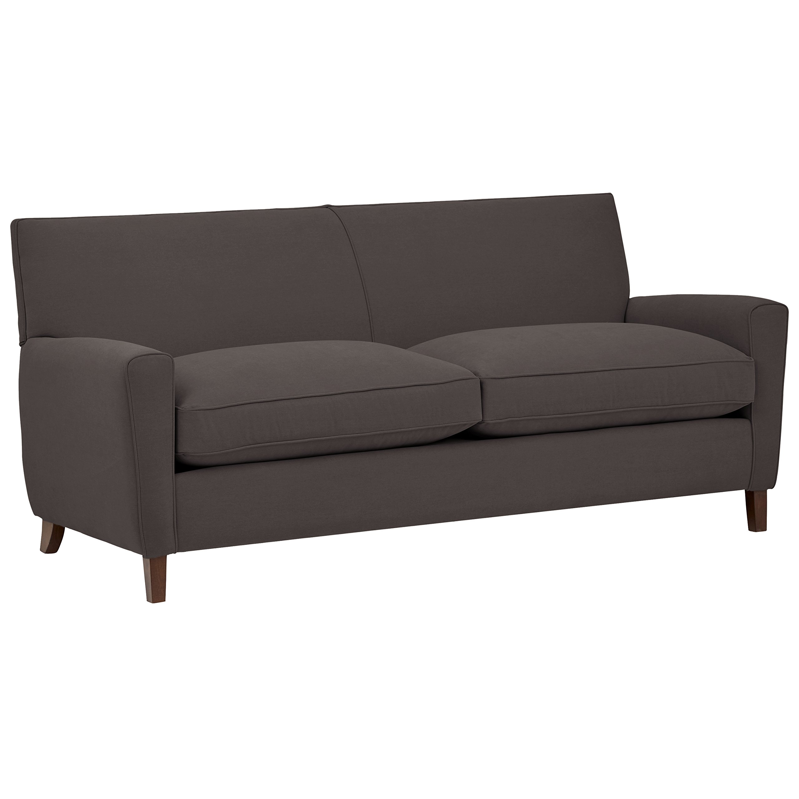 Amazon Brand – Rivet Lawson Modern Angled Sofa, 78"W, Smoke