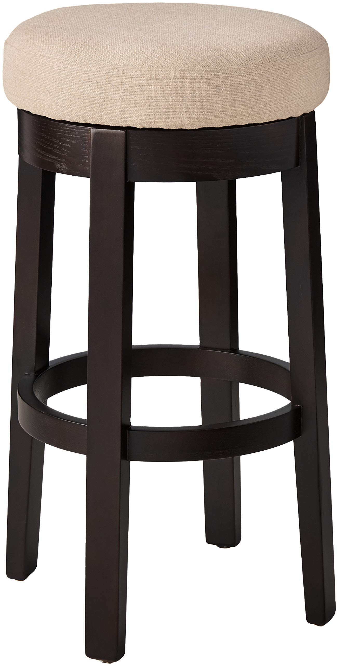 Amazon Brand – Ravenna Home Backless Kitchen Counter Bar Stool with Swivel Seat, 30"H, Hemp