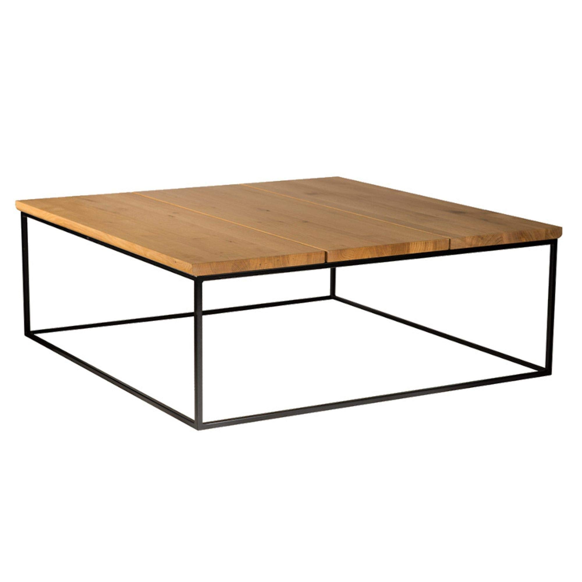 Marchio Amazon - Alkove Hayes - Tavolino da caffè in stile contemporaneo, 90 x 90 x 40 cm, quercia silvestre, olio naturale