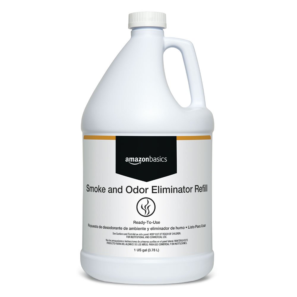 AmazonBasics Smoke and Odor Eliminator Refill, 1-Gallon, 4-Pack