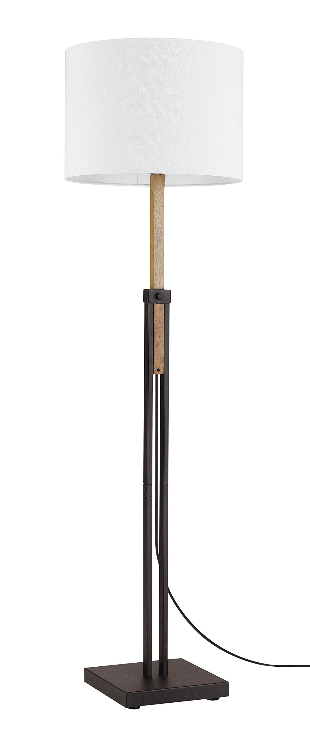 Amazon Brand – Stone & Beam Traditional Floor Lamp with Faux Wood Accent, LED Bulb Included, 65"H, Dark Bronze