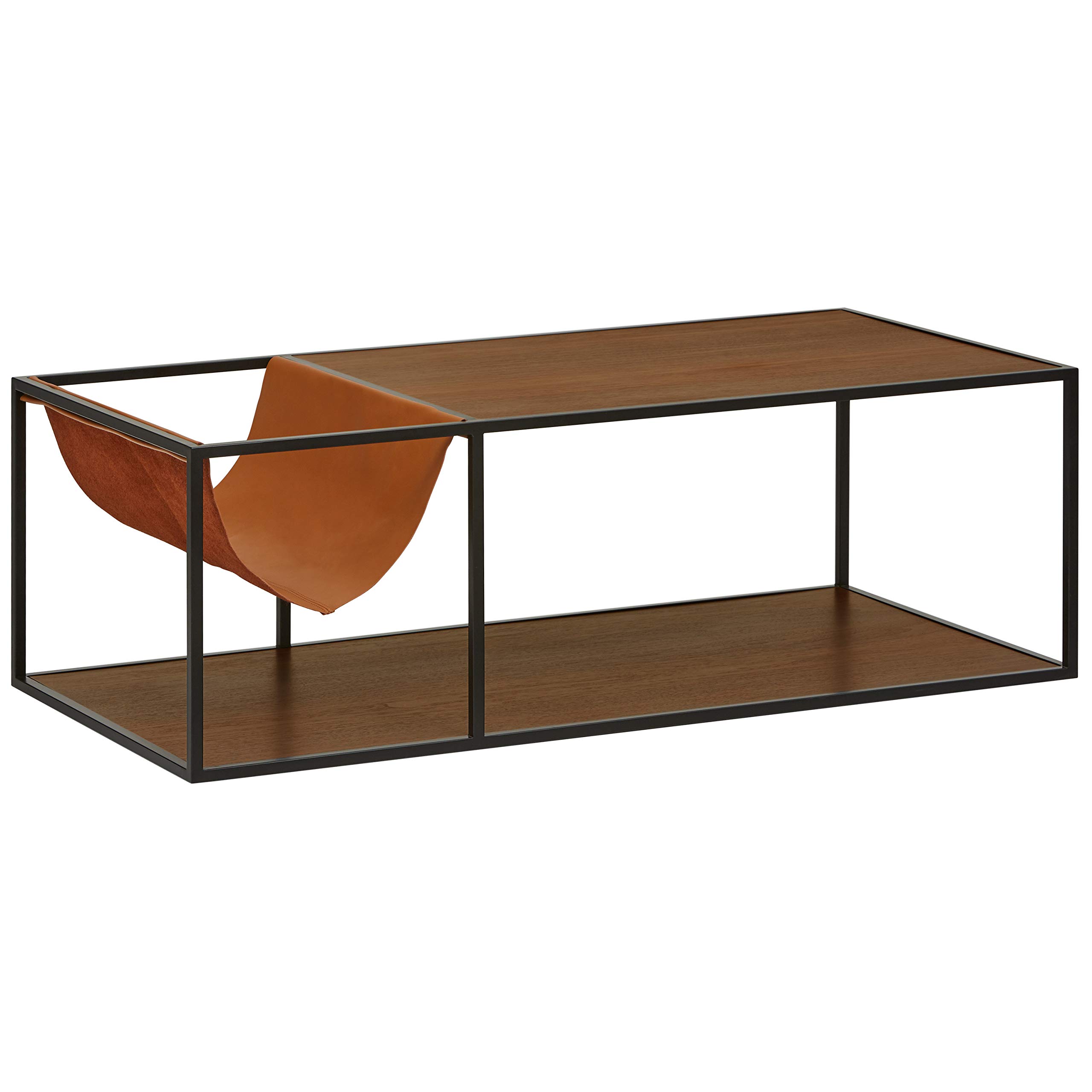 Amazon Brand – Rivet Heather Modern Coffee Table, 47.2 Inch Width, Walnut