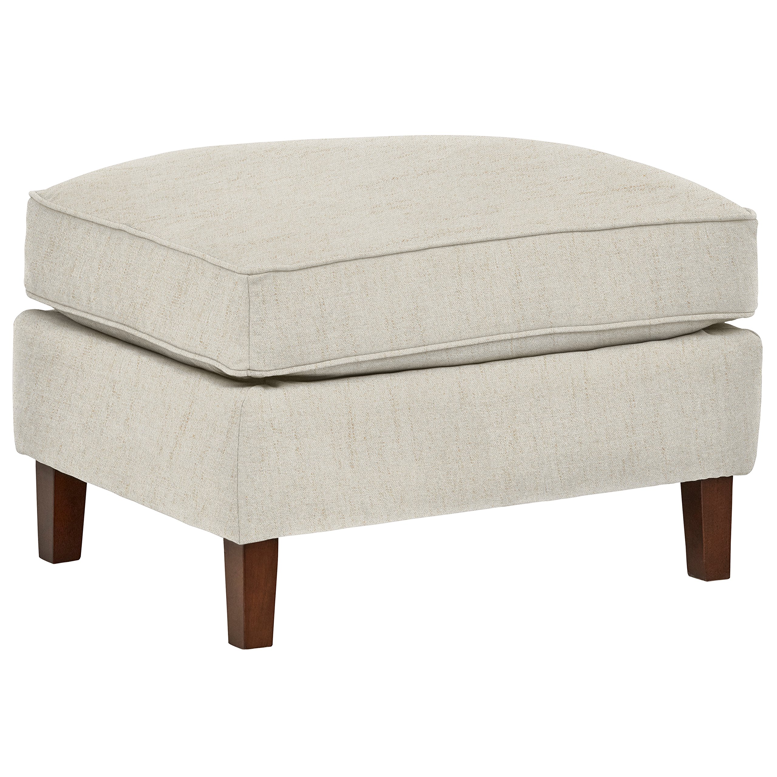Amazon Brand – Rivet Lawson Modern Angled Ottoman, 27"W, Pearl