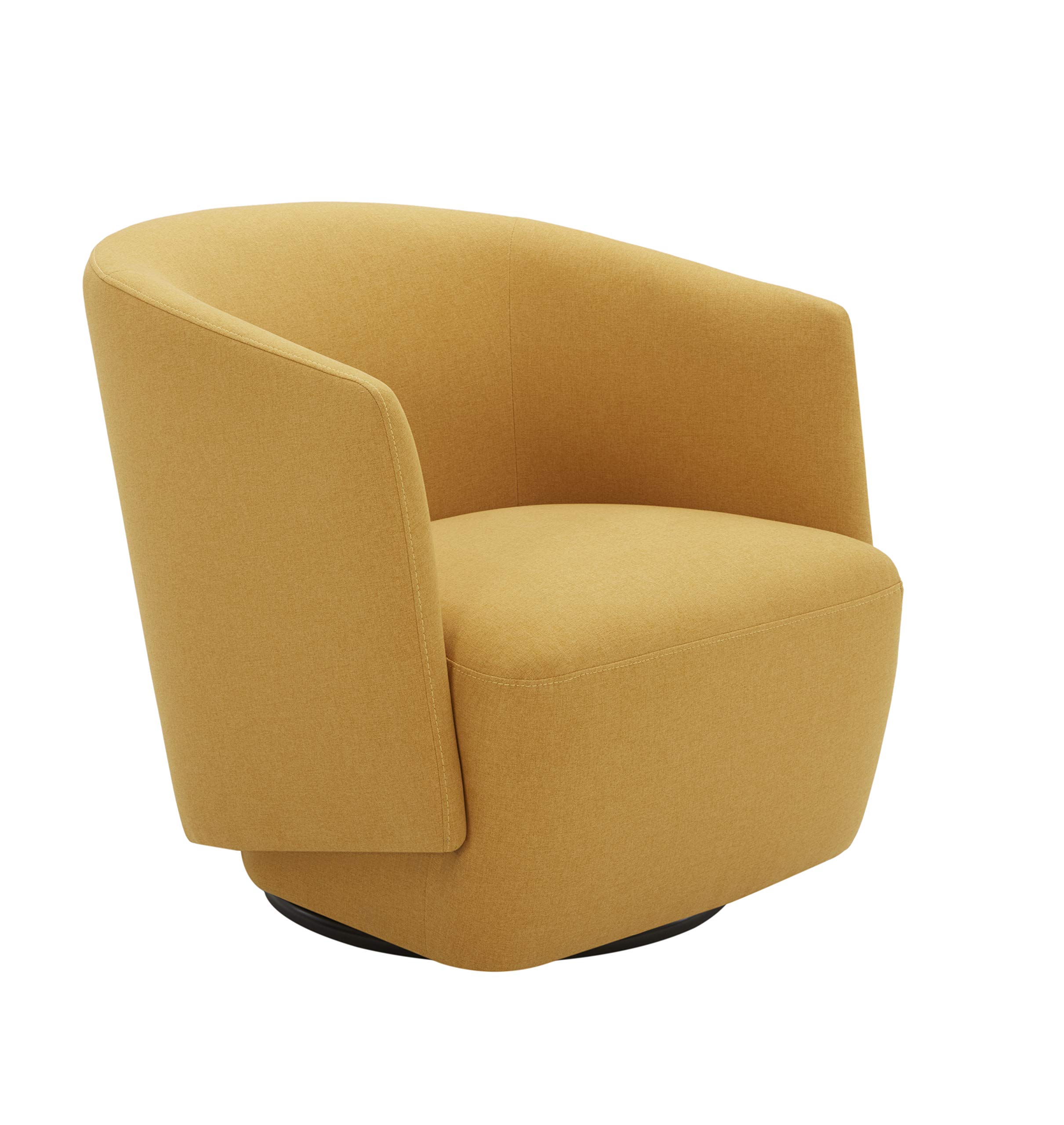 Amazon Brand - Rivet Coen Contemporary Modern Upholstered Accent Swivel Chair, 30"W, Sunday Maize