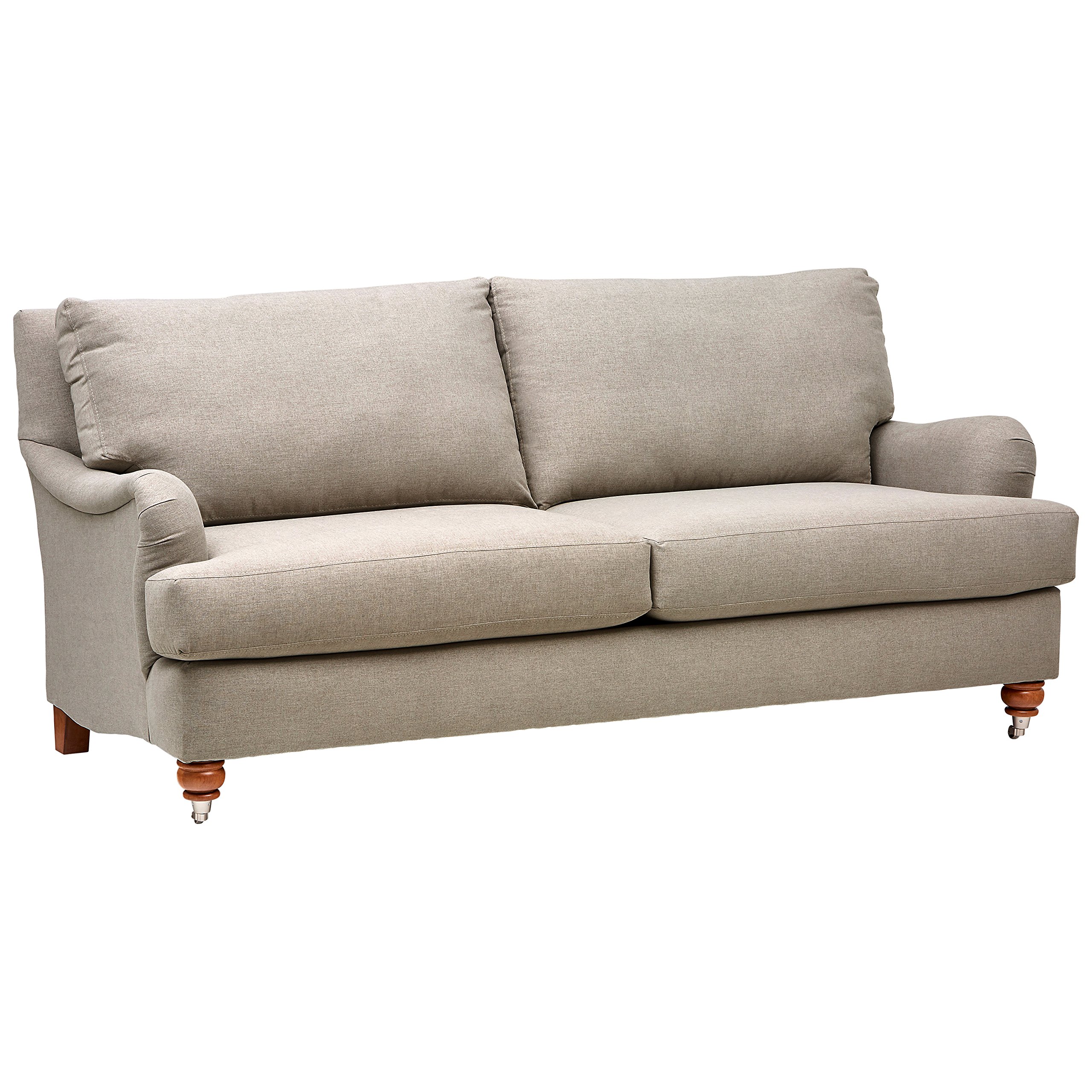 Amazon Brand – Stone & Beam Brandeberry Farmhouse Charles of London Sofa, 82"W, Grey Linen