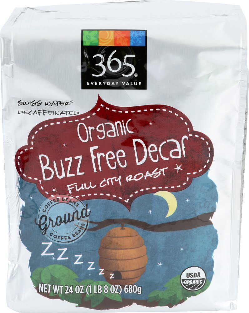 365 Everyday Value, Organic Buzz Free Decaf Coffee, 24 oz