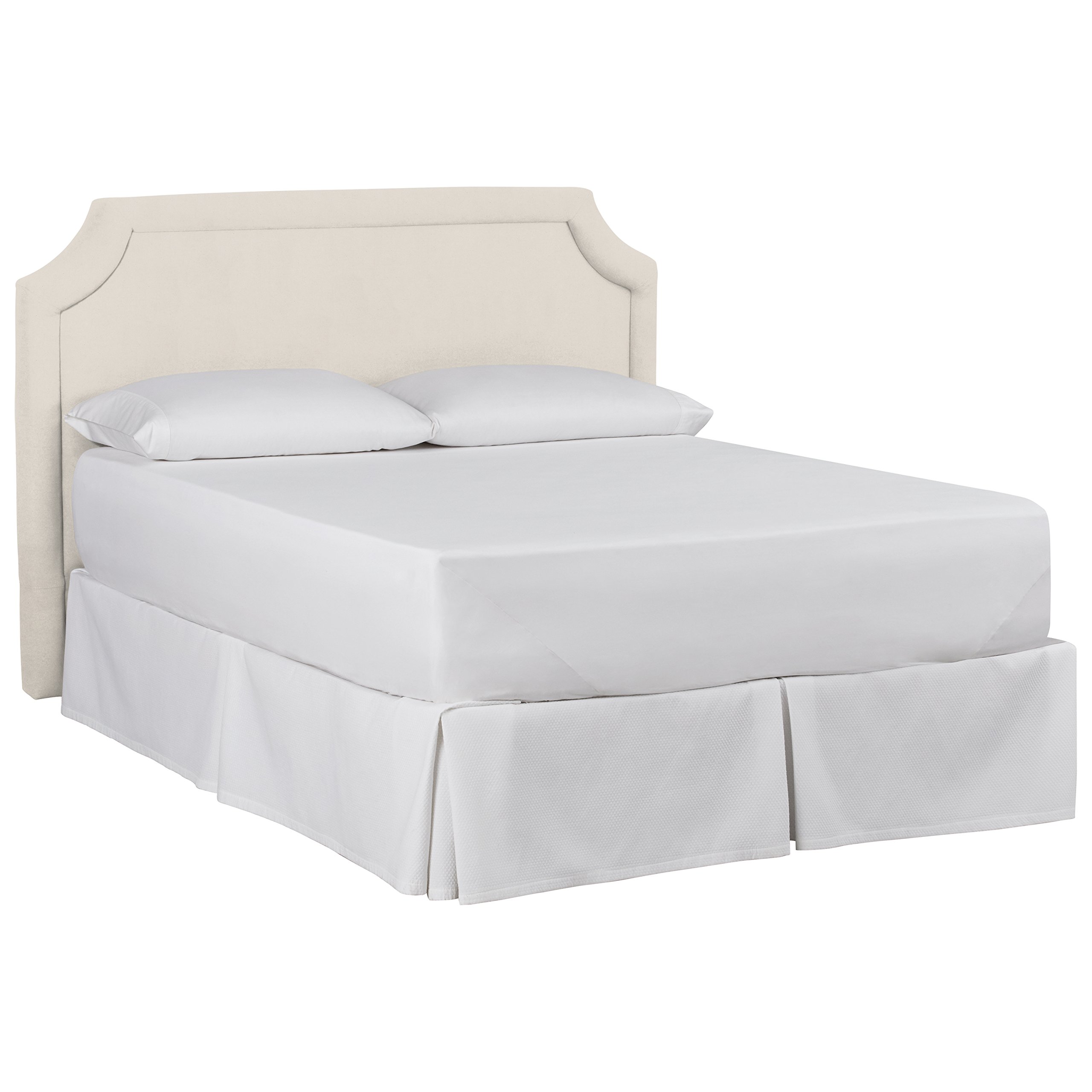 Amazon Brand – Stone & Beam Bridgewater Scalloped King Headboard, 88"W, Spinnsol Natural