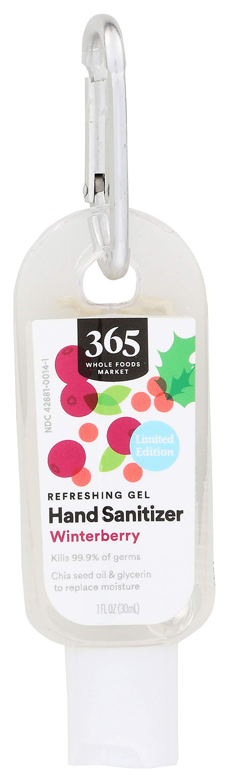 365 by Whole Foods Market, Limited Edition Refreshing Gel Hand Sanitizer, Winterberry, 1 Fl Oz
