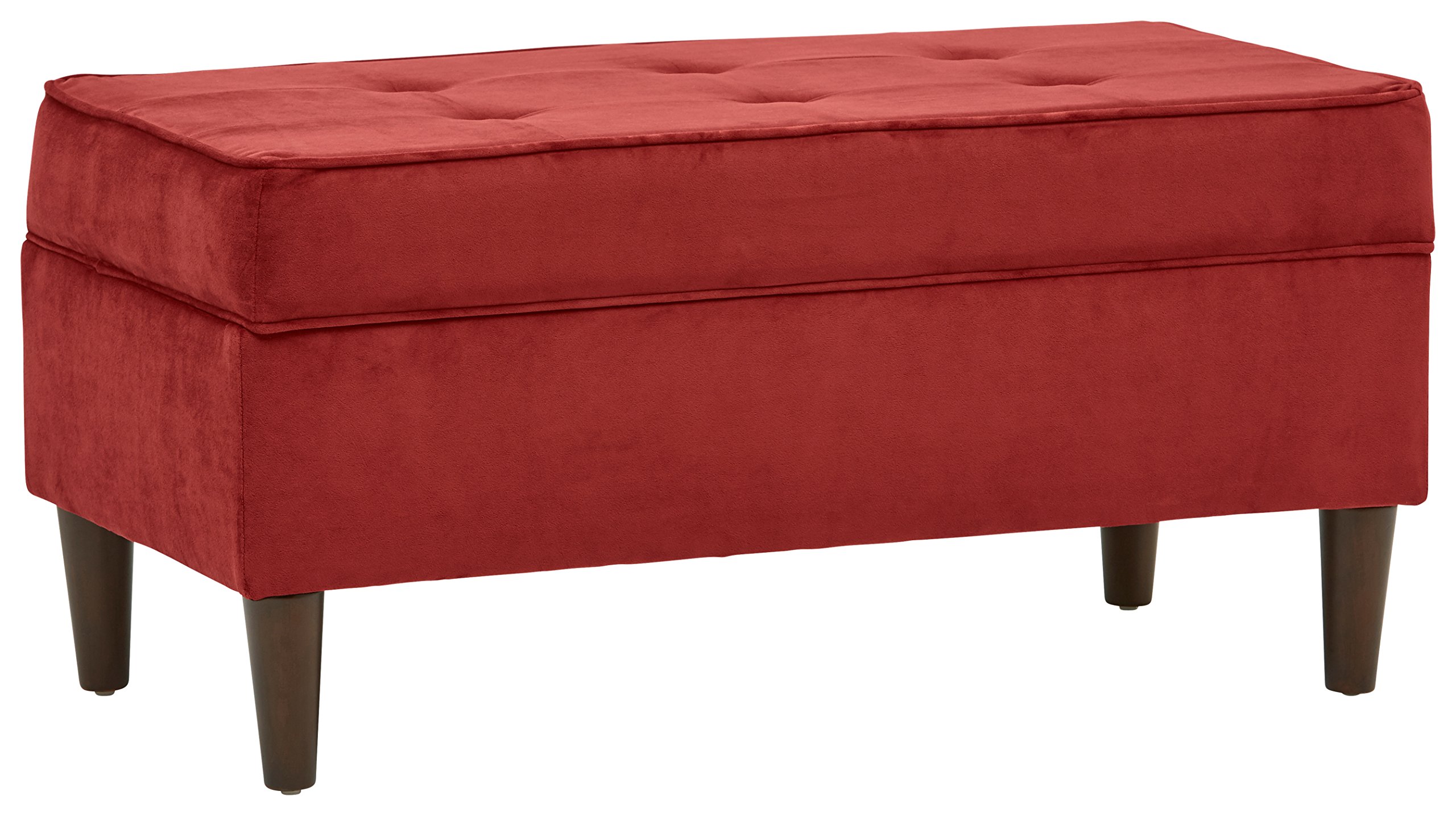 Amazon Brand – Rivet Martin Modern Storage Bench, 39"W, Sundried Velvet