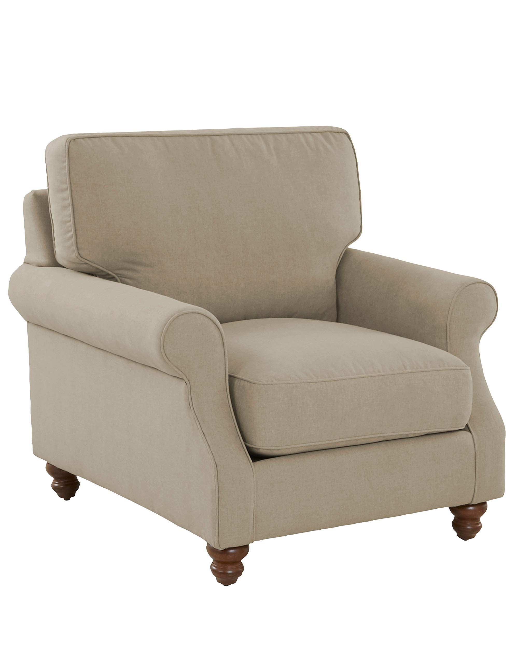 Amazon Brand – Stone & Beam Charles Classic Oversized Upholstered Chair, 39" W, Dove