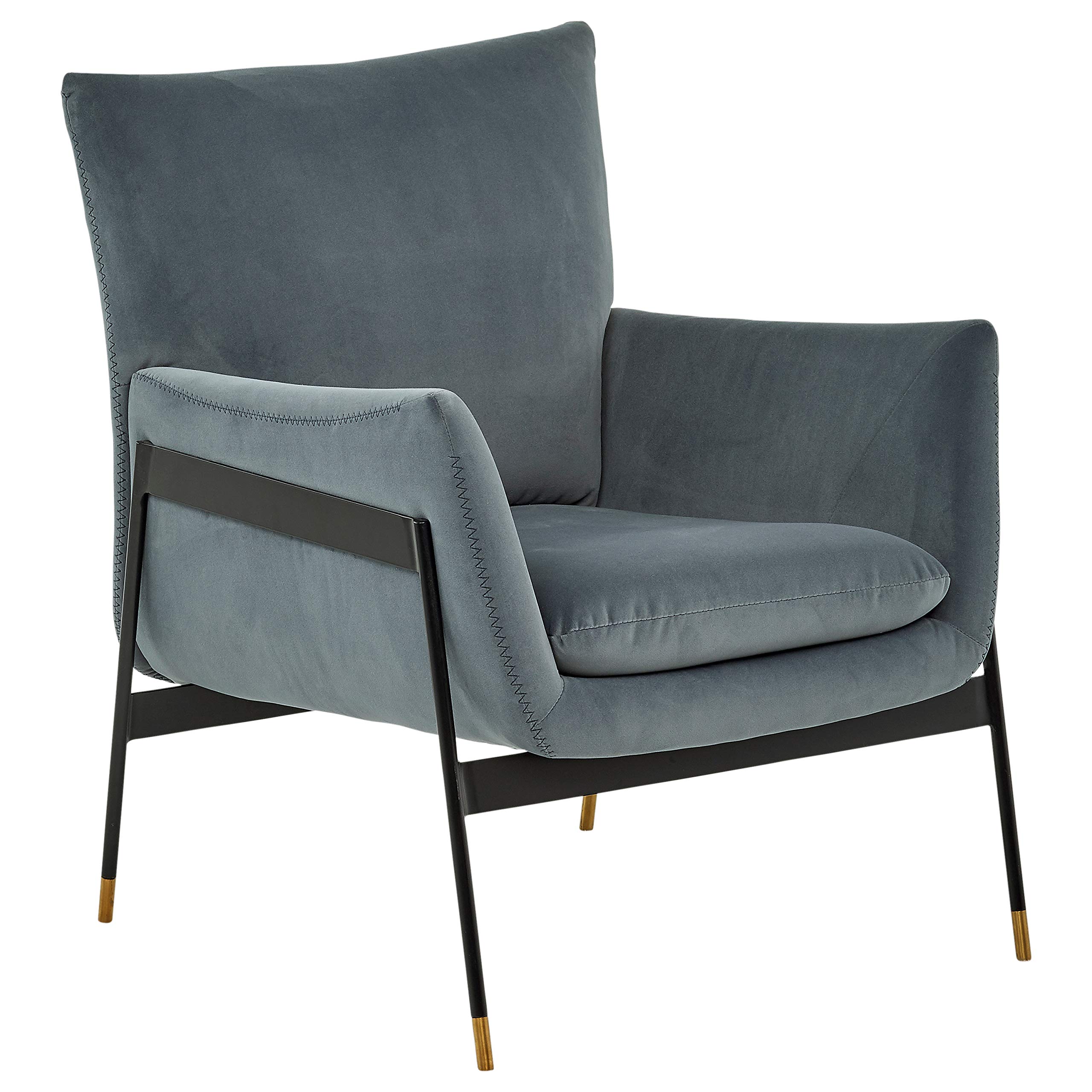Amazon Brand – Rivet Willard Contemporary Accent Lounge Chair, 26"W, Slate