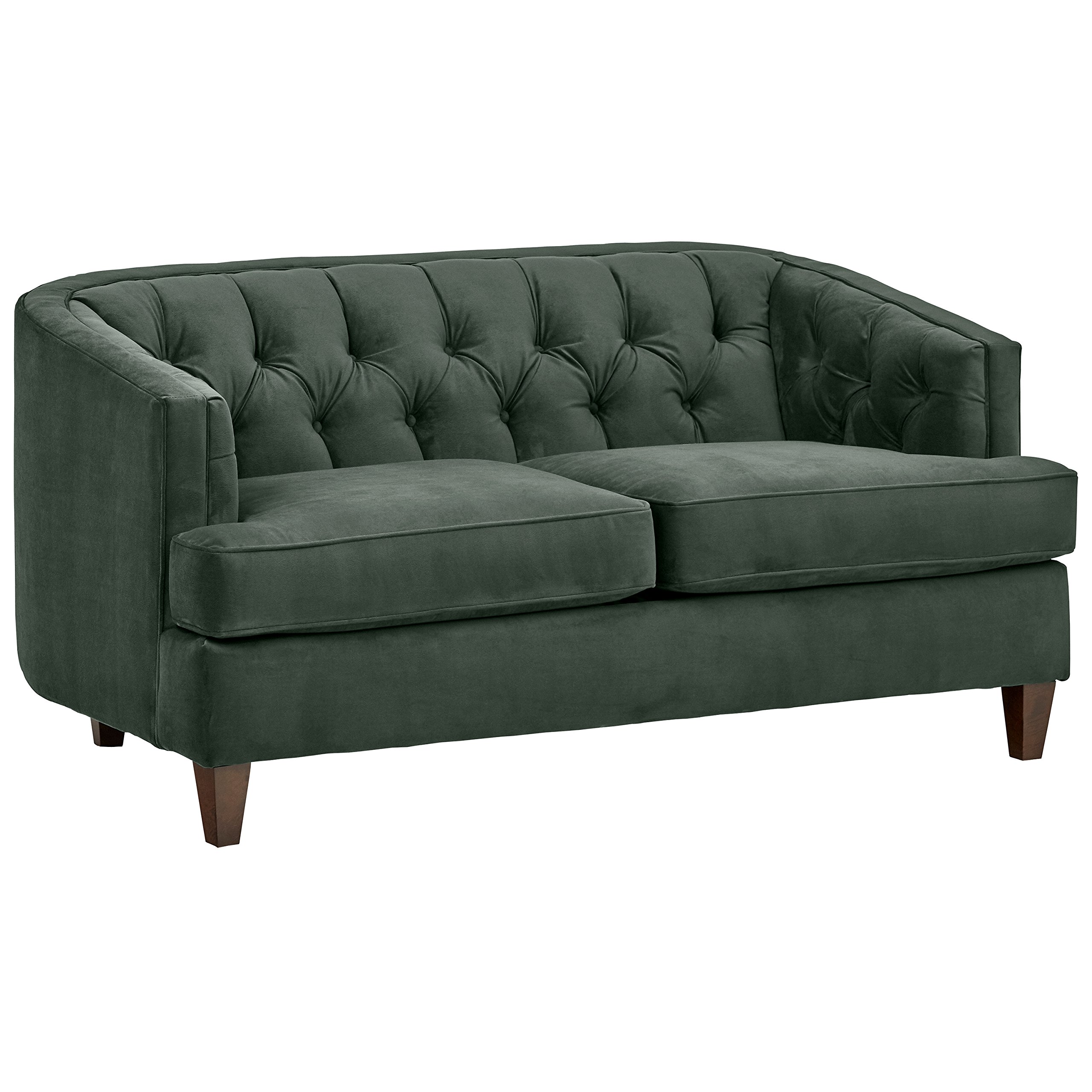 Amazon Brand – Stone & Beam Leila Tufted Sofa, 69" W, Hunter Green