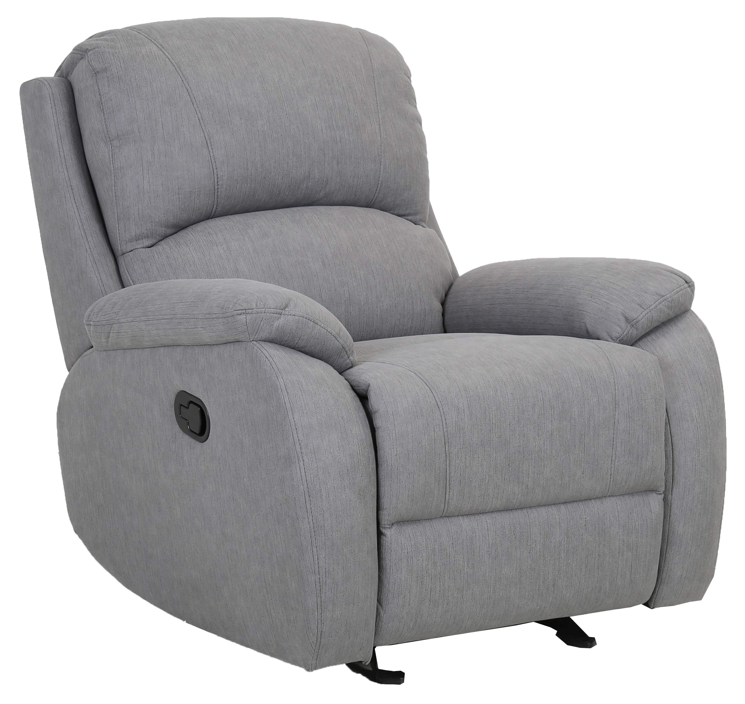 Amazon Brand – Ravenna Home Oakesdale Contemporary Recliner, 35.4"W, Langley Grey