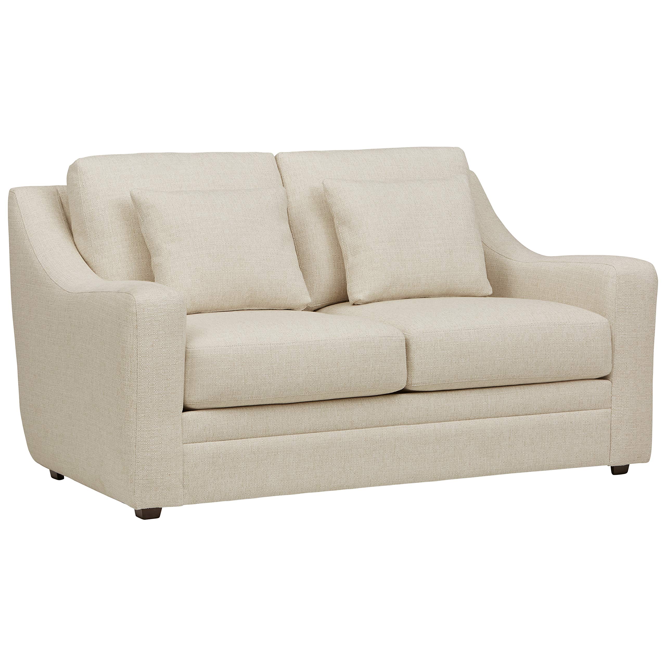 Amazon Brand – Stone & Beam Calhoun Loveseat Sofa, 62.5"W, Ecru