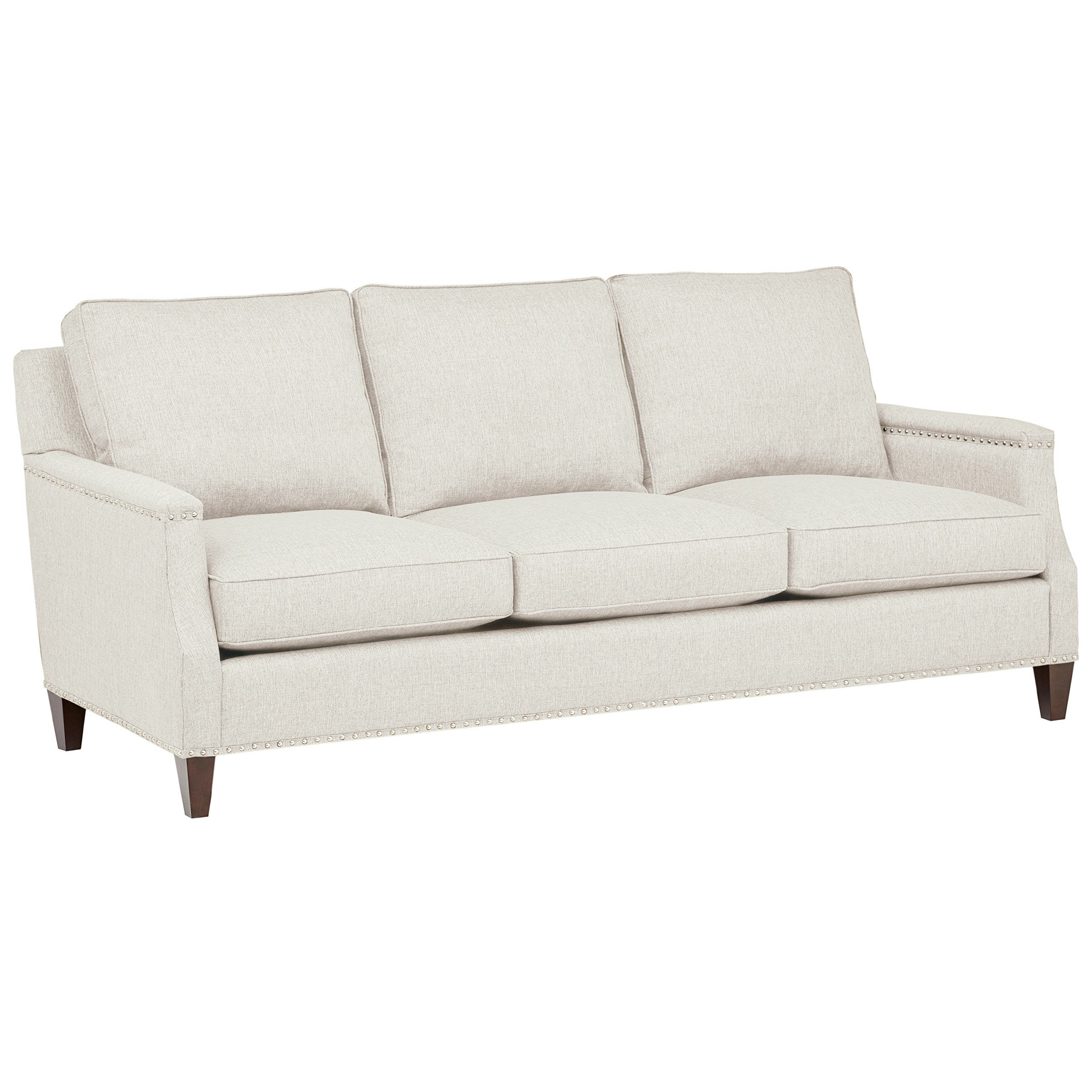 Amazon Brand – Stone & Beam Marin Studded Sofa, 87"W, Sandstone