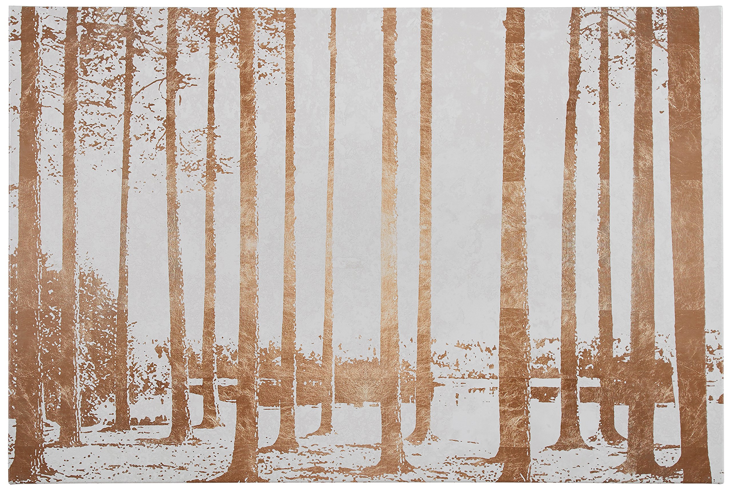 Amazon Brand – Rivet Copper-Toned Photo Print Wall Art of Sunrise Through the Trees in Swamp, 24" x 16"
