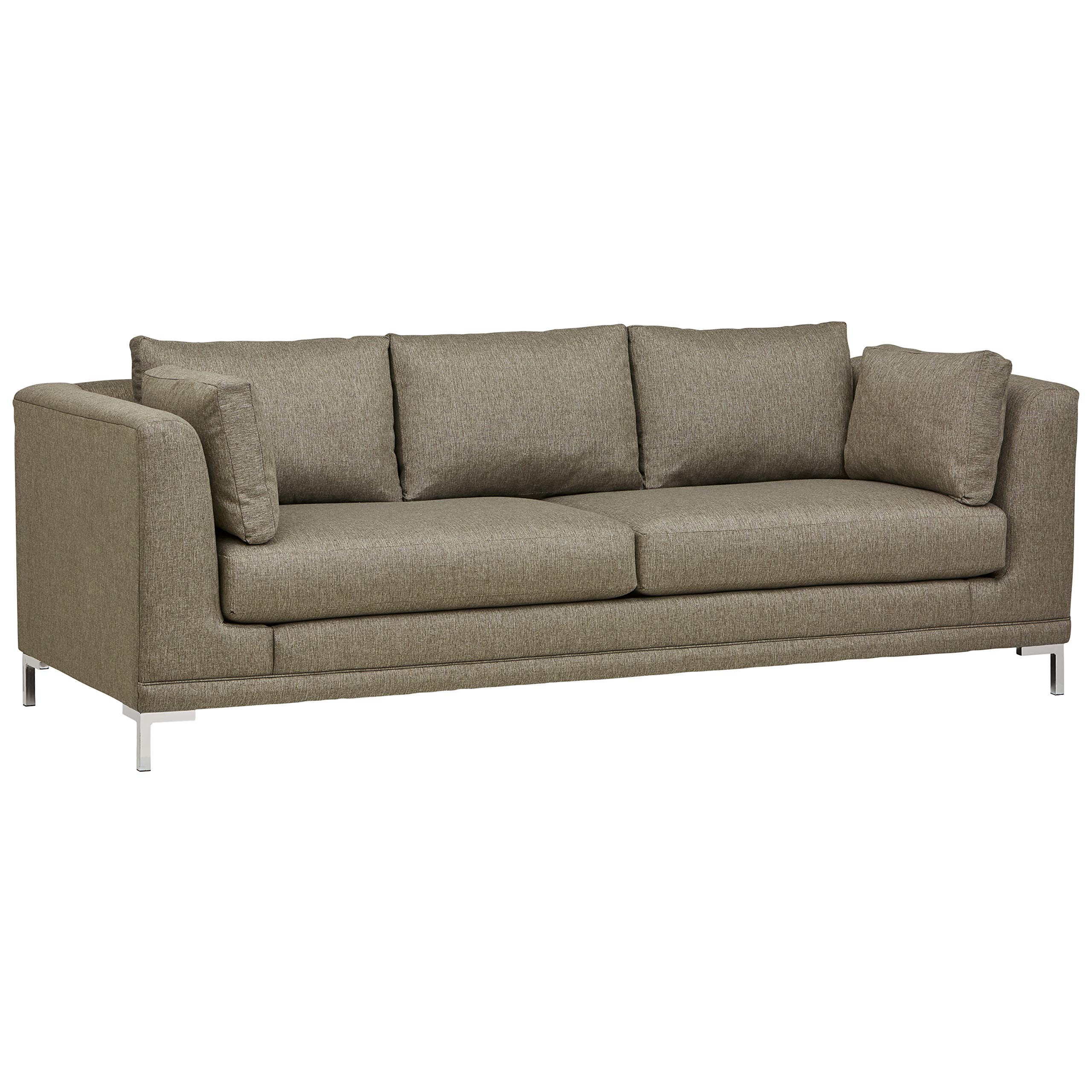 Amazon Brand – Stone & Beam Westcott Contemporary 93" Sofa, Fabric, 93"W, Silver