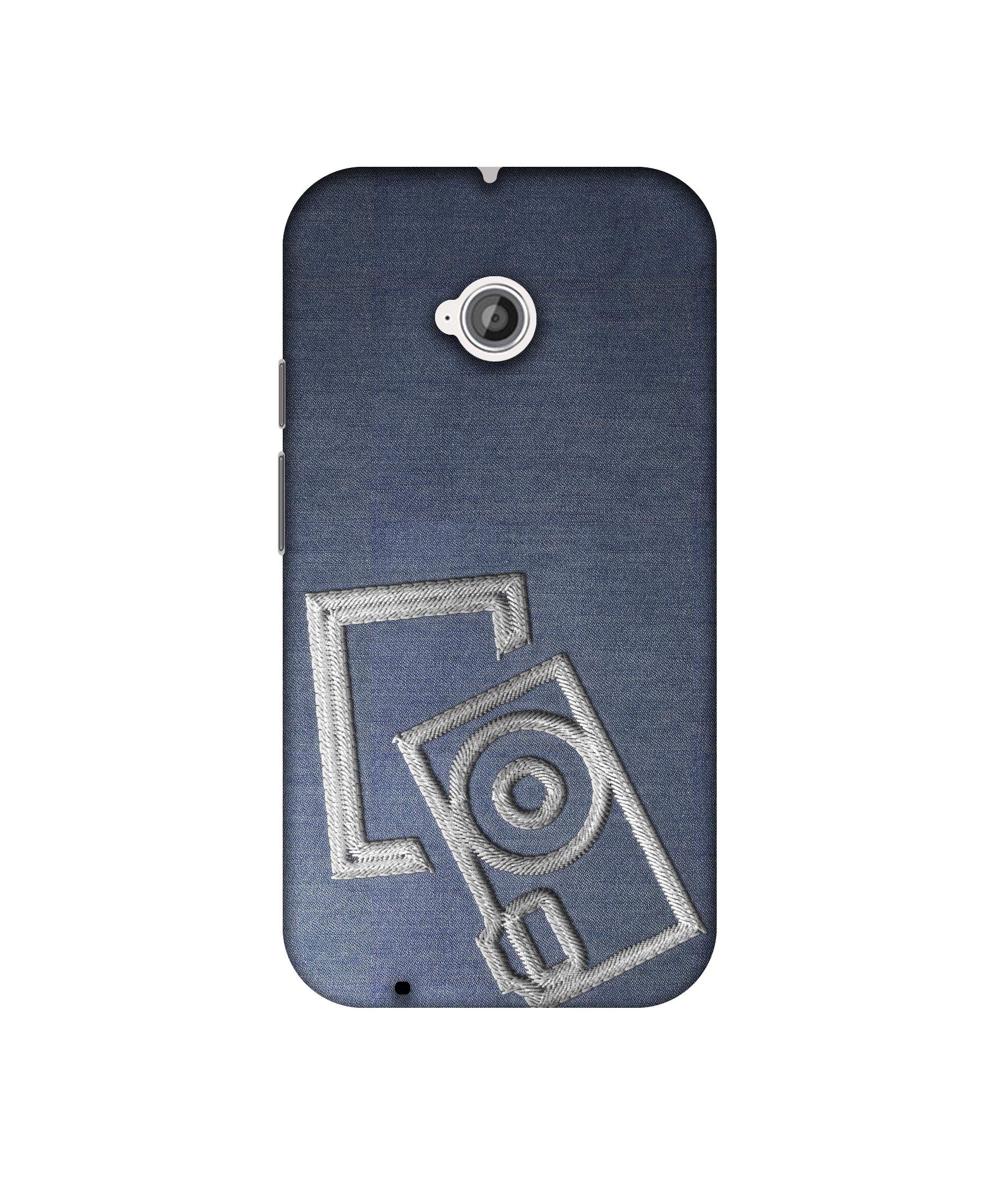 Amazon Brand - Solimo Designer Camera Embroidery 3D Printed Hard Back Case Mobile Cover for Motorola Moto E 2nd Generation