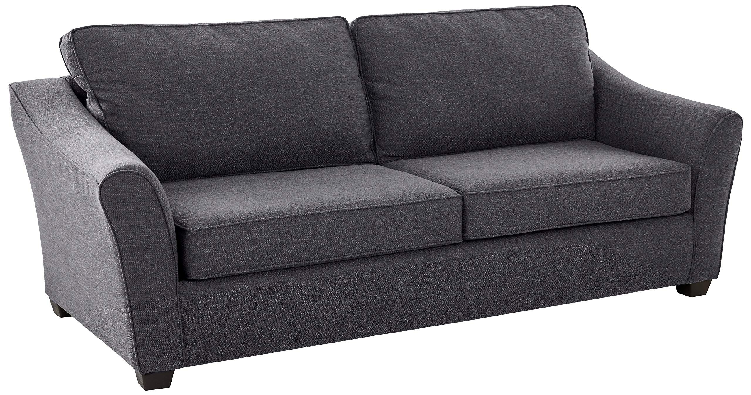 Amazon Brand – Ravenna Home Kristopher Modern Flared Arm Sofa, 88"W, Slate Blue