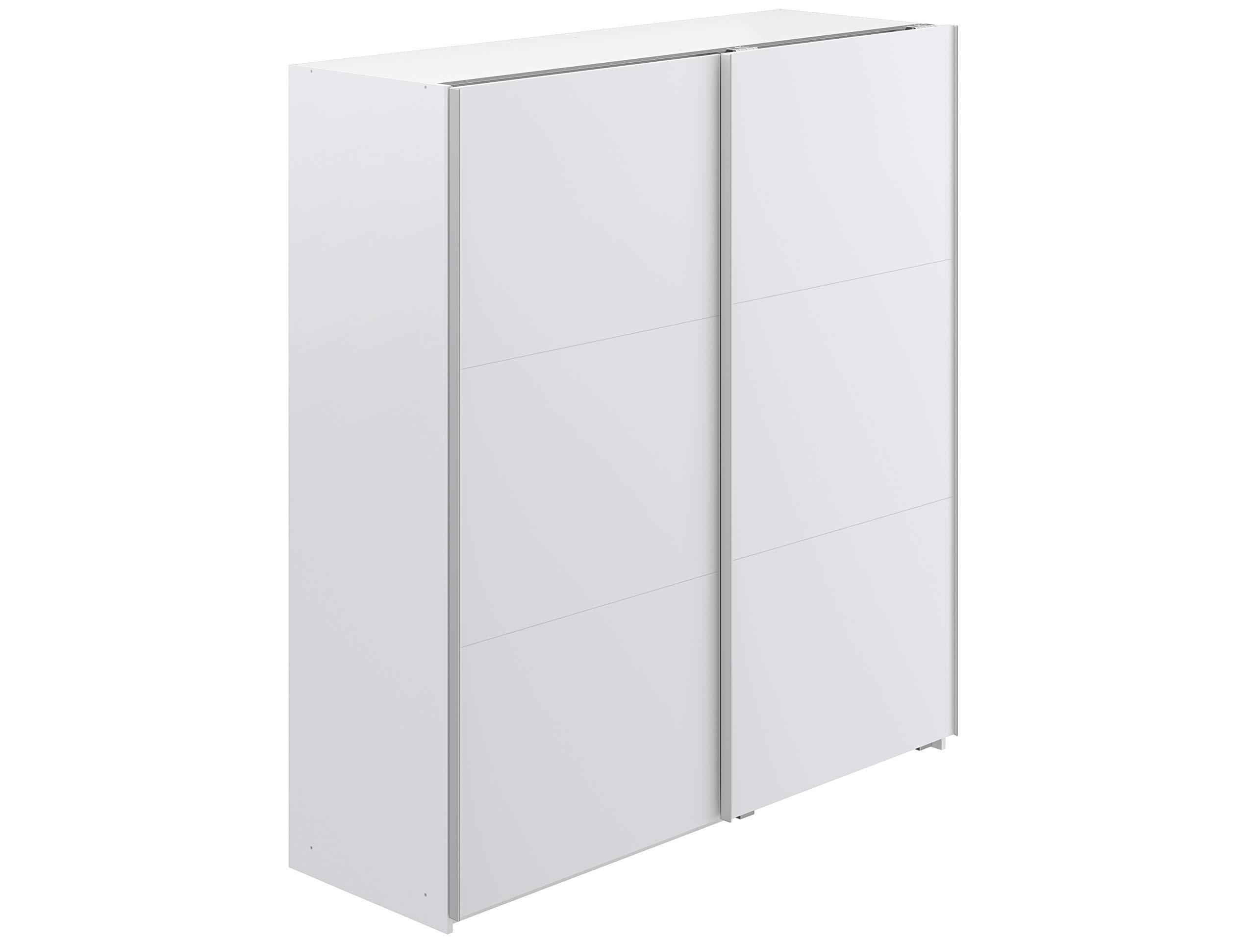 Amazon Brand - Movian Kolva Sliding 2-Door Wardrobe, 180 x 61 x 197cm, White