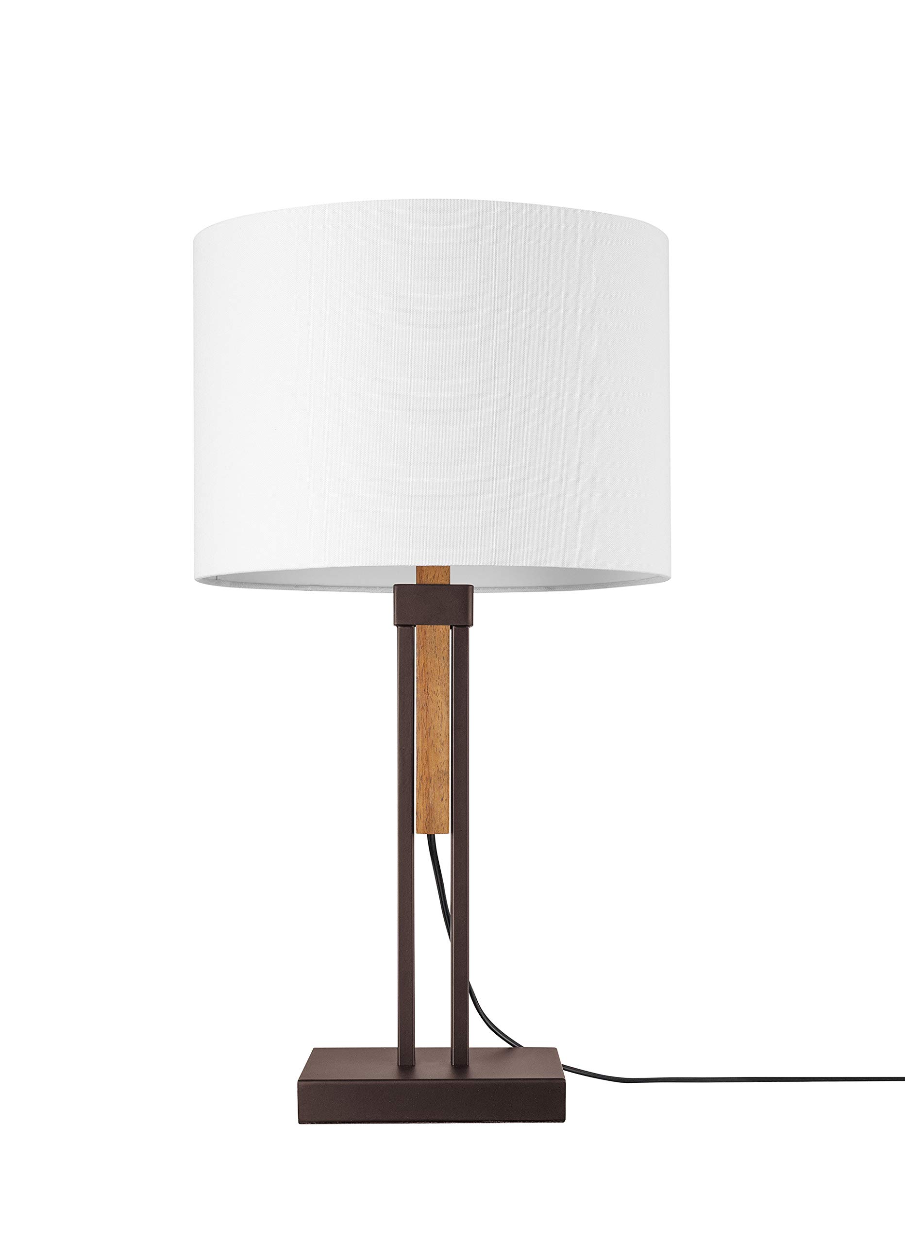 Amazon Brand – Stone & Beam Contemporary Metal Accent Table Lamp, LED Bulb Included, 32"H, Dark Bronze