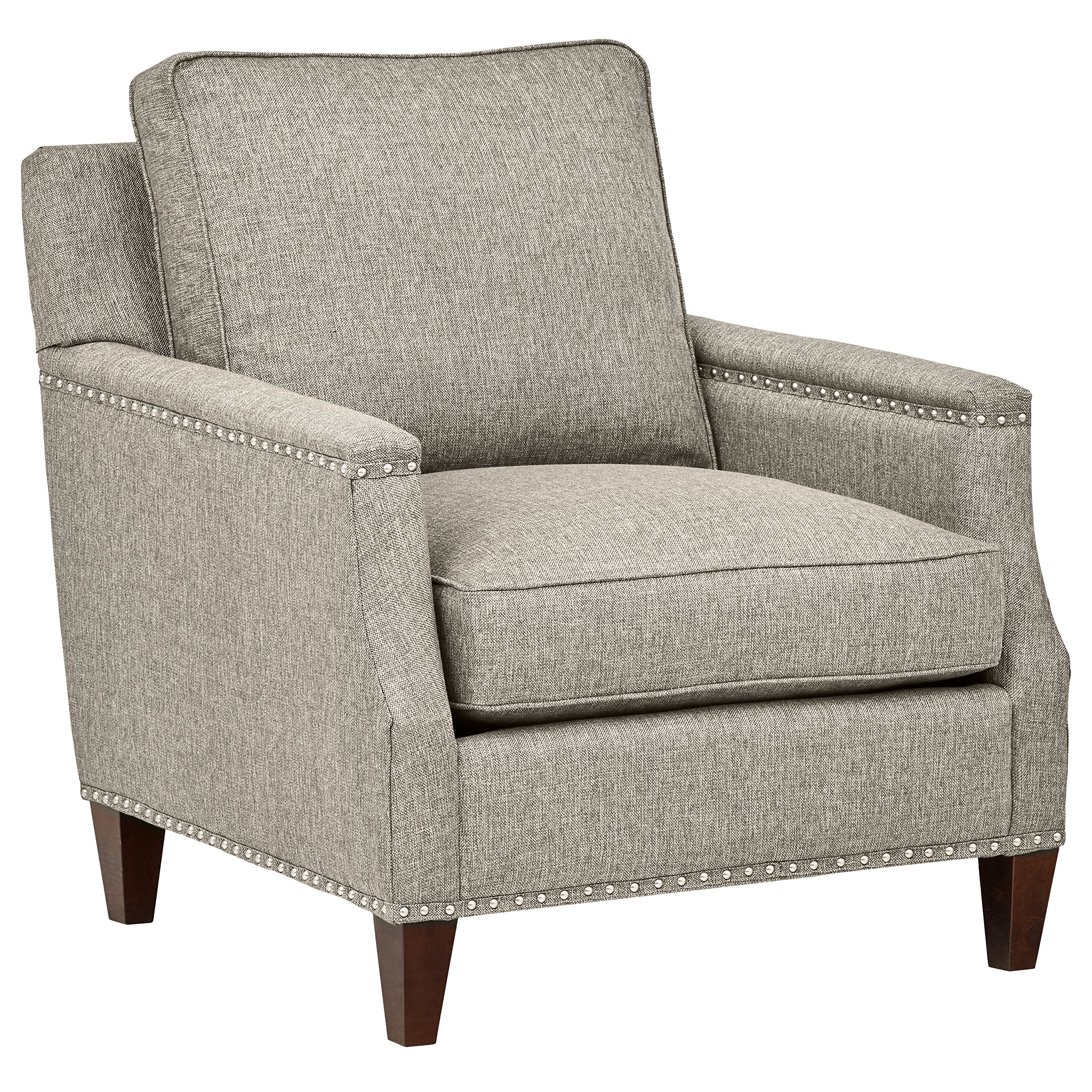 Amazon Brand – Stone & Beam Marin Studded Chair, 33"W, Grey
