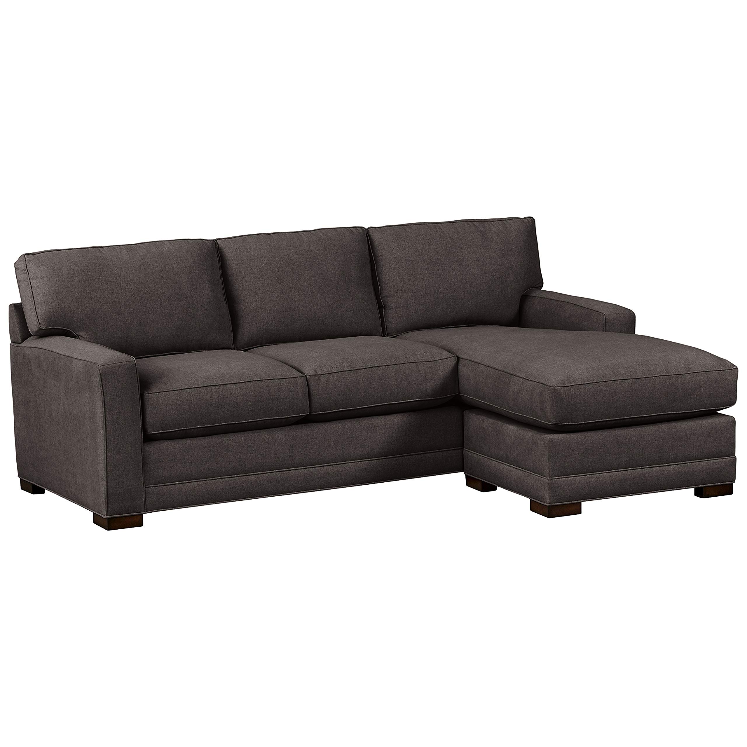 Stone & Beam Dalton Sofa Chaise, 91.5"W, Charcoal