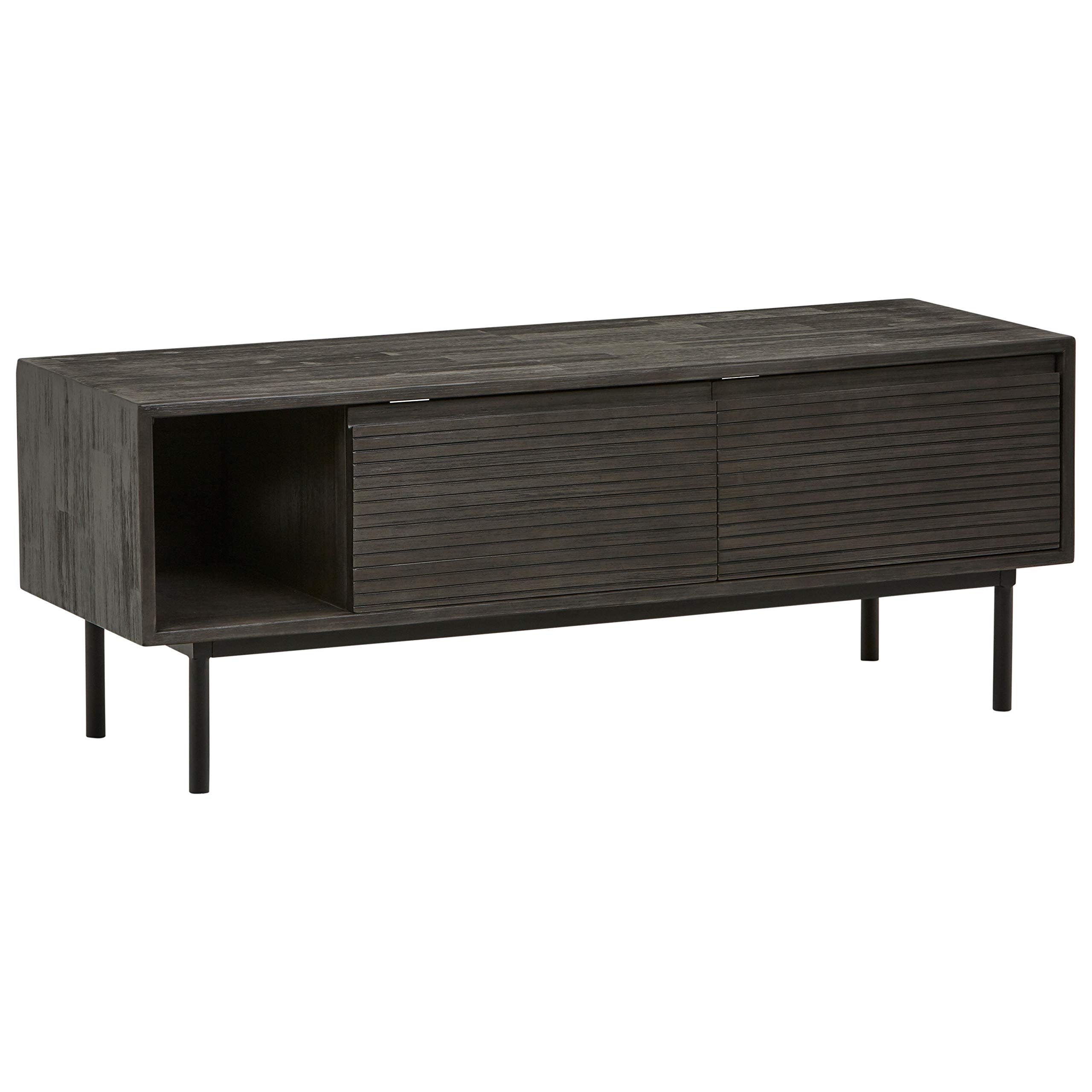 Amazon Brand – Rivet Stevens Modern Wood TV Media Center Cabinet, 51.18"W, Brushed Tundra Gray
