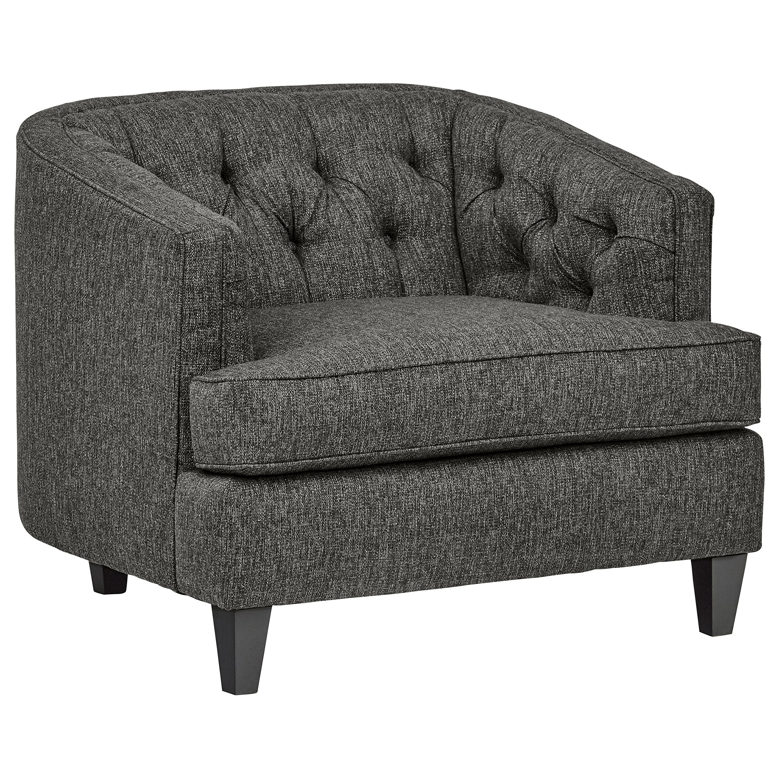 Amazon Brand – Stone & Beam Leila Tufted Chair, 44" W, Charcoal