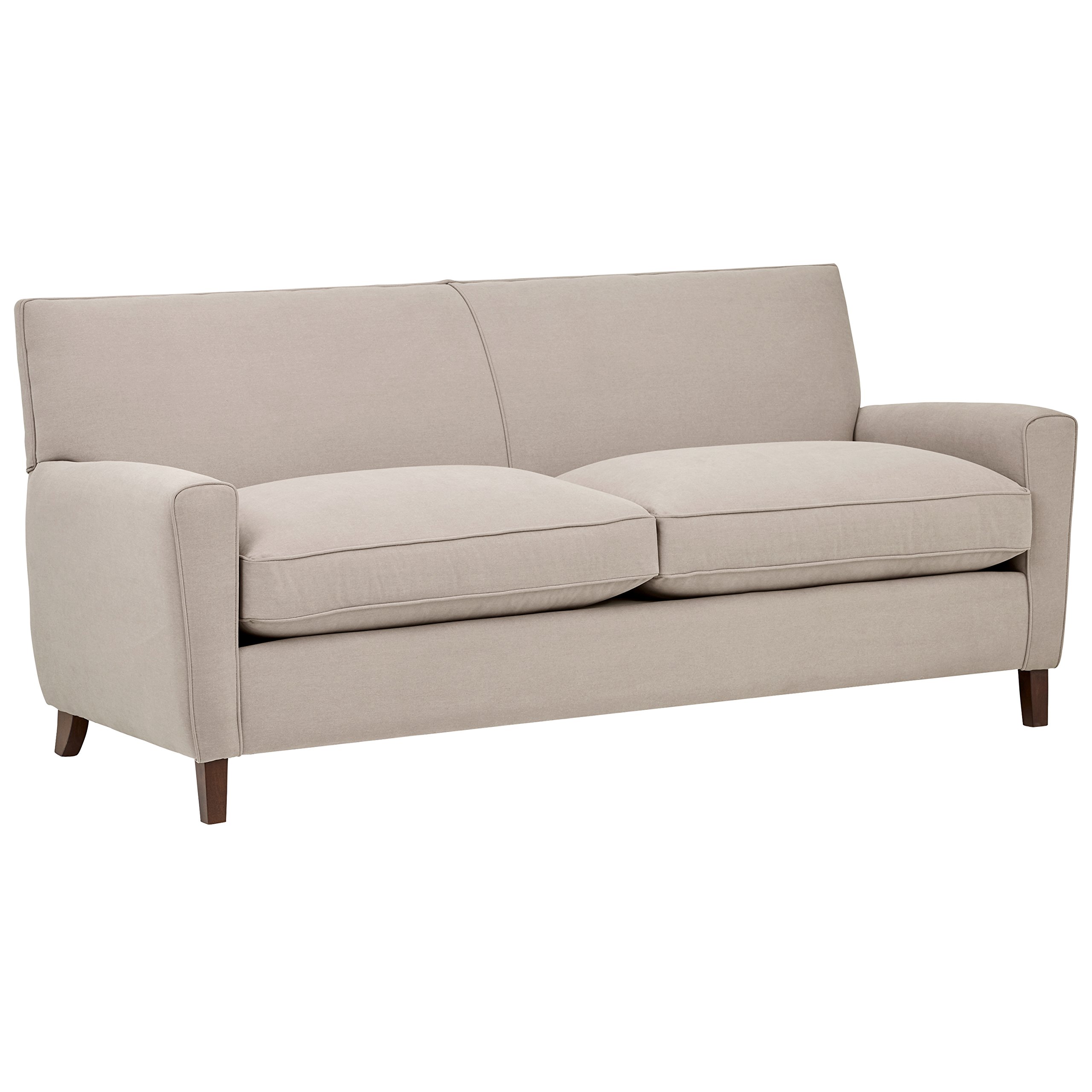 Amazon Brand – Rivet Lawson Modern Angled Sofa, 78"W, Dove
