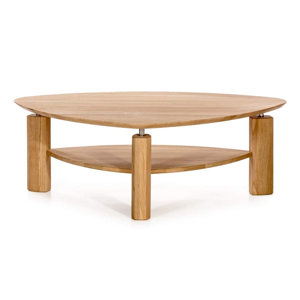 Amazon Brand - Alkove - Hayes - Modern Coffee Table with Shelf - Wild Oak Bianco