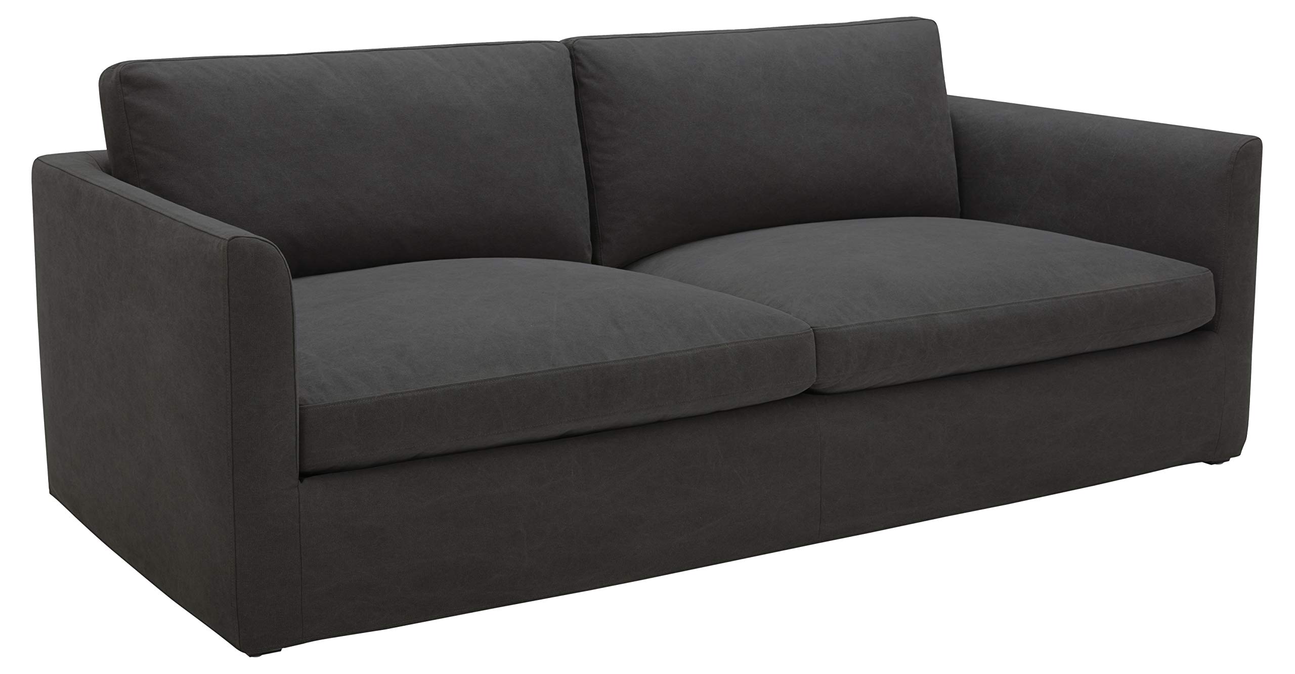 Amazon Brand – Stone & Beam Faraday Down-Filled Casual Sofa, 102"W, Charcoal