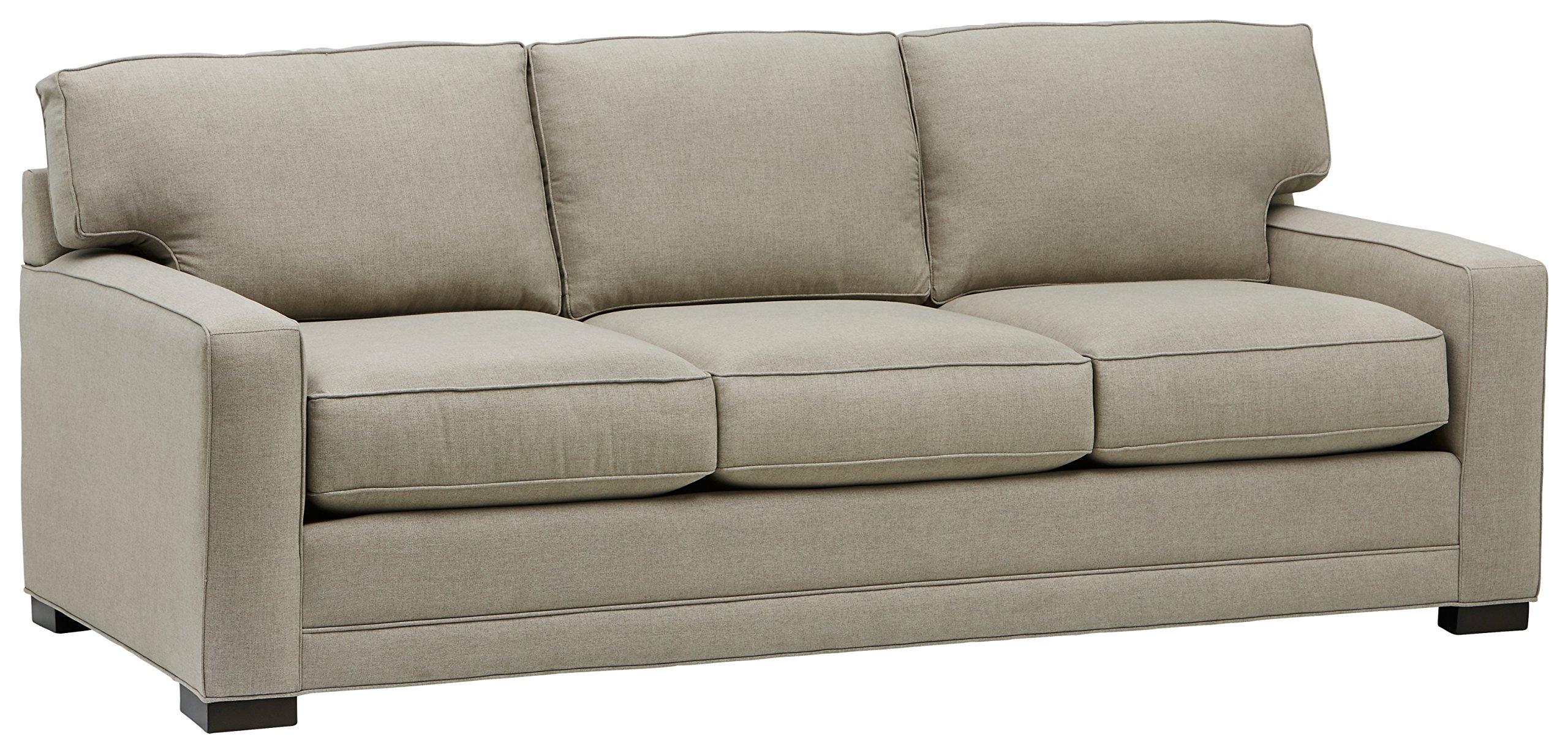 Amazon Brand – Stone & Beam Dalton Sectional Sofa Couch, 91.5"W, Stone