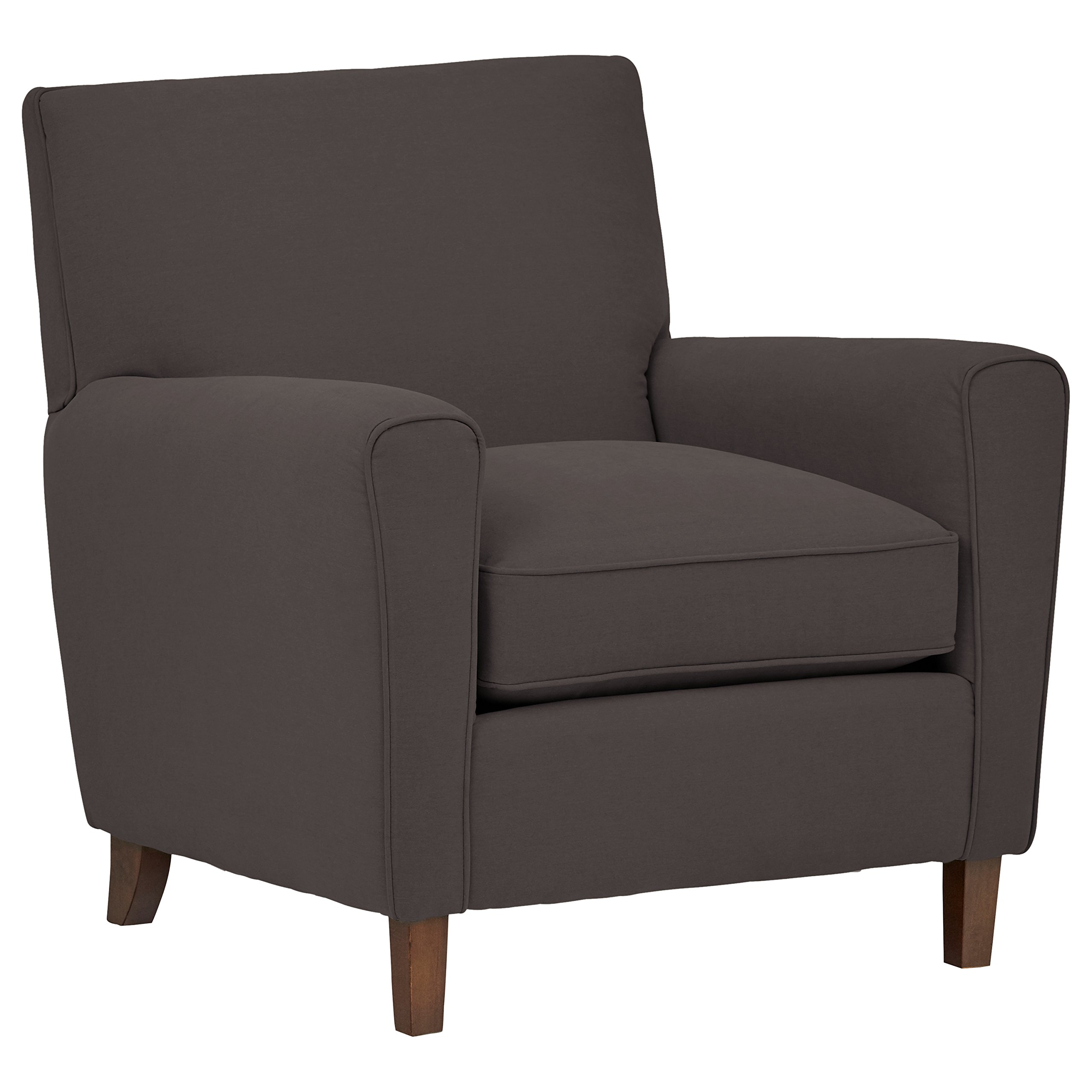 Amazon Brand – Rivet Lawson Modern Angled Chair, 33"W, Smoke