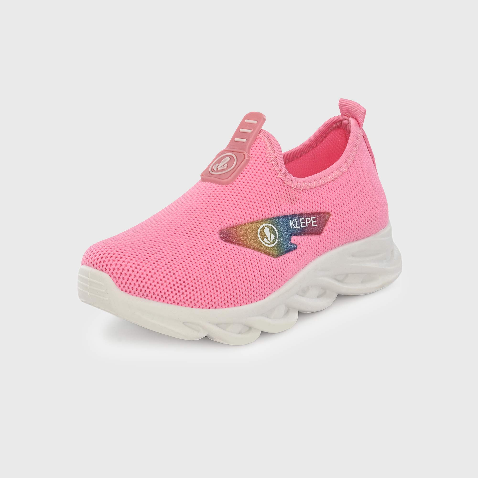 Klepe Girl's Pink Running Shoes-2 UK (34 EU) (3 Kids US) (KD/KPK-04/PNK)
