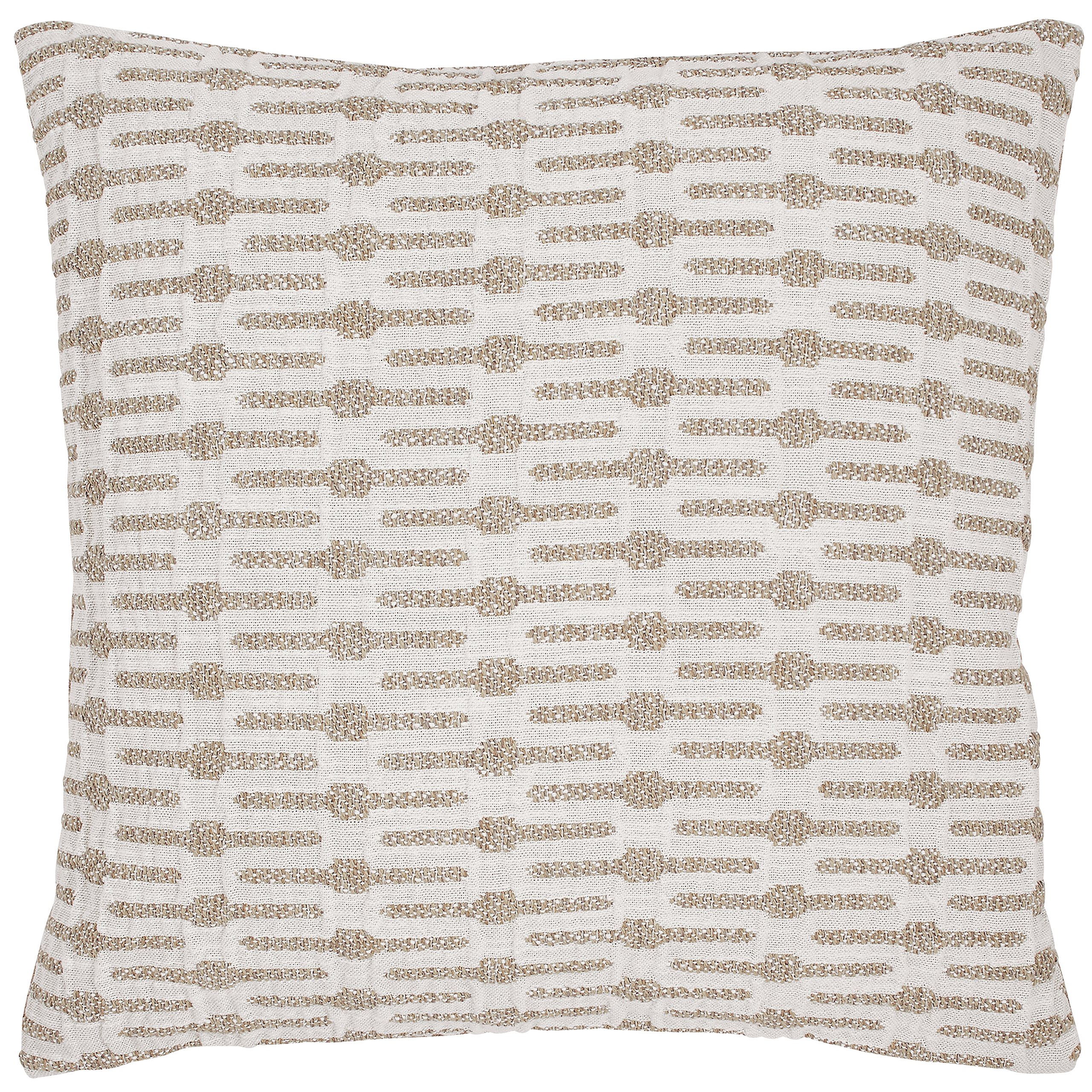 Amazon Brand – Stone & Beam Mid-Century Modern Geometric Throw Pillow - 20 x 20 Inch, Ivory