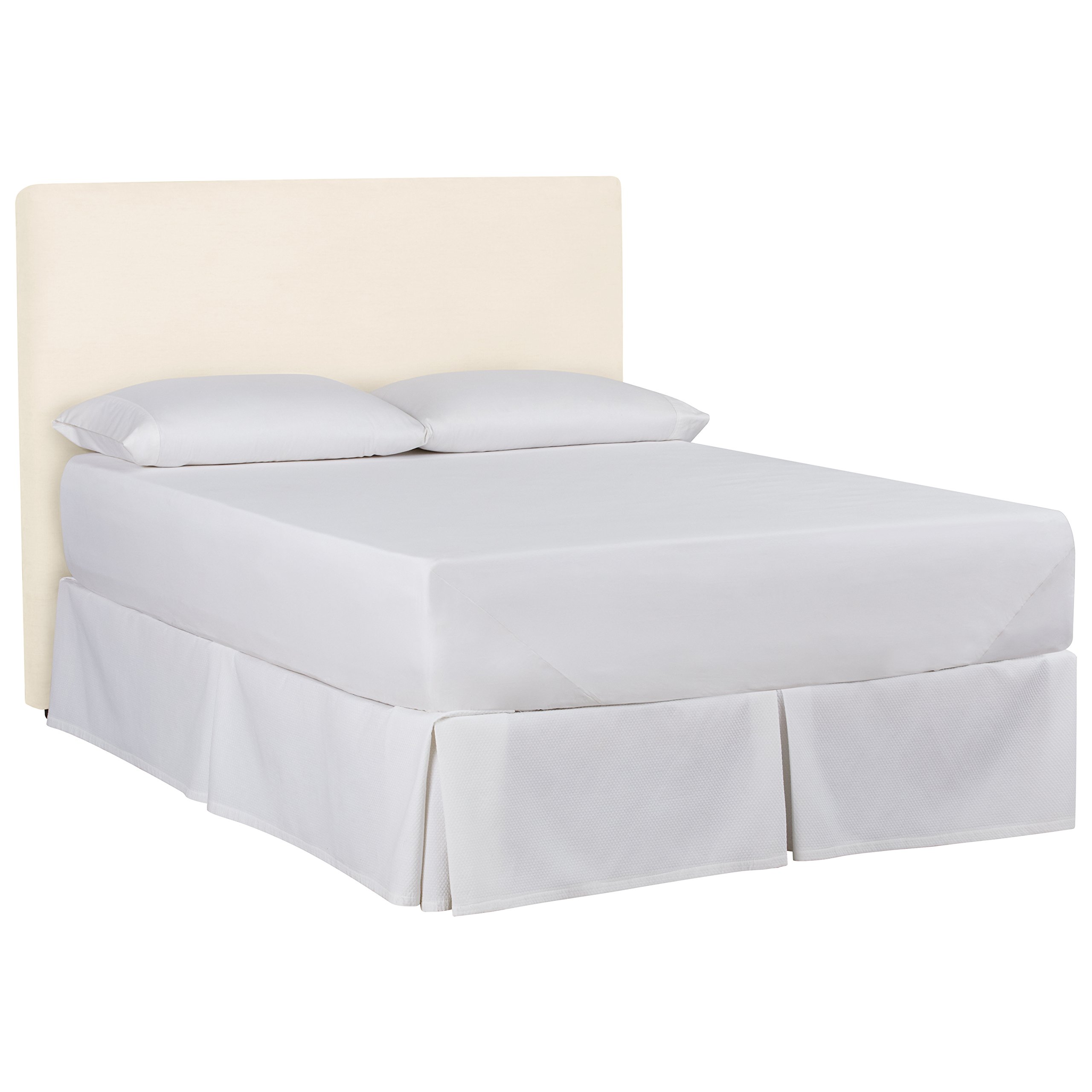 Amazon Brand – Stone & Beam Katama Slipcover Queen Headboard, 66"W, Classic Cream