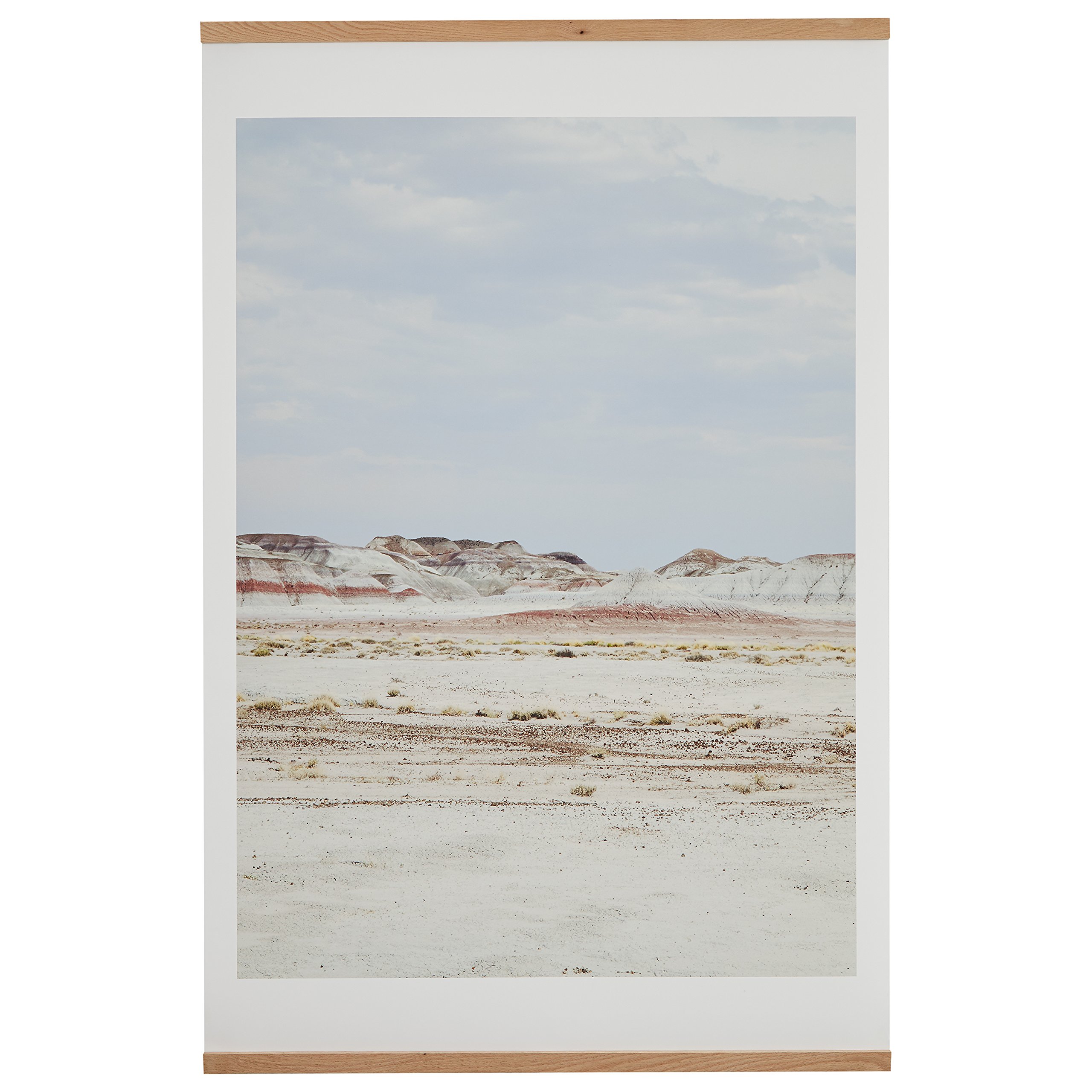 Amazon Brand – Rivet Arizona Desert Sand Horizon Photo with Wood Hanger, 40" x 60"