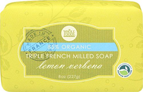 Whole Foods Market, Lemon Verbena Organic Triple Milled Soap, 8 Ounce