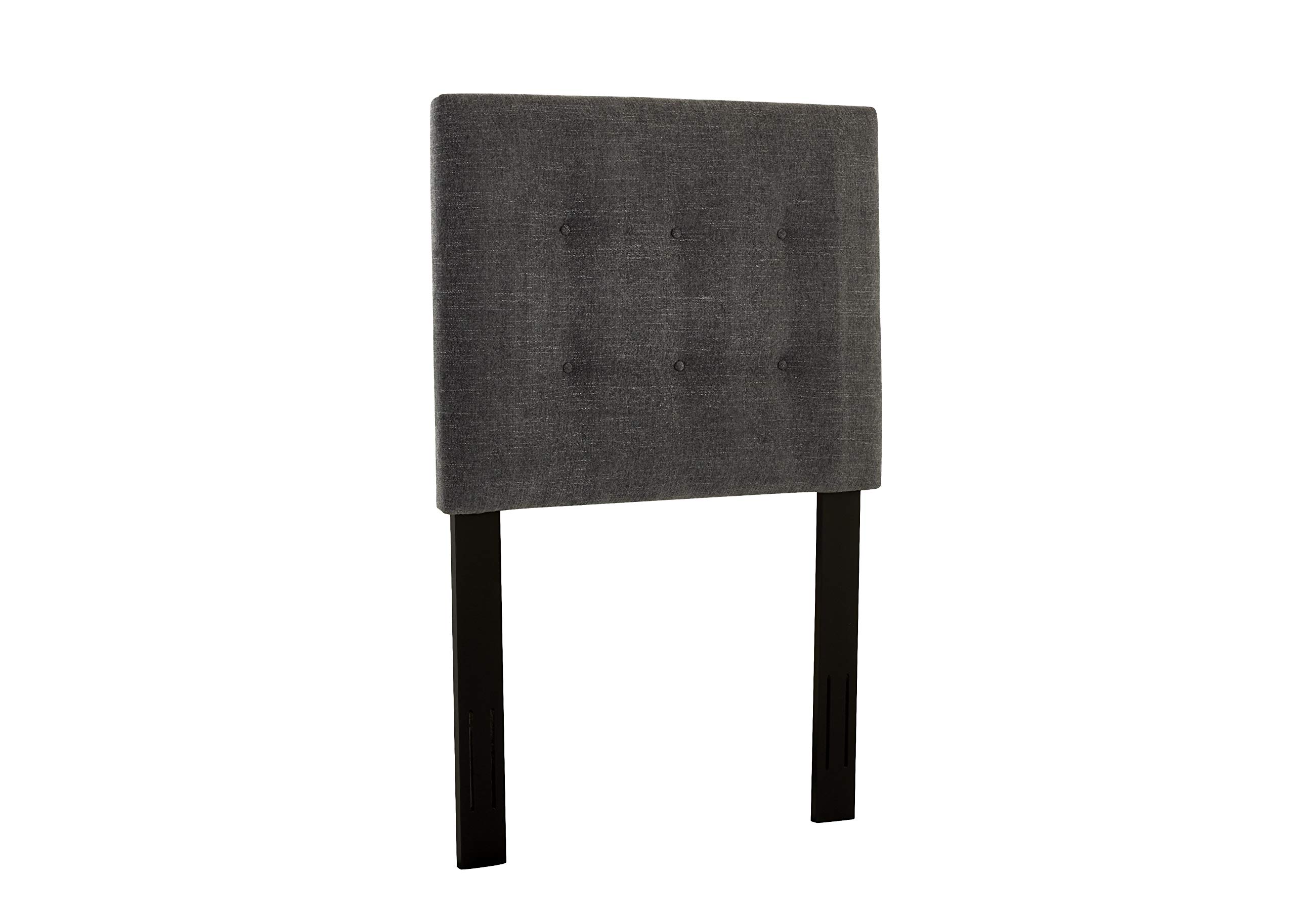 Stone & Beam Canton Twin Button-Tufted Headboard, 42"W, Charcoal
