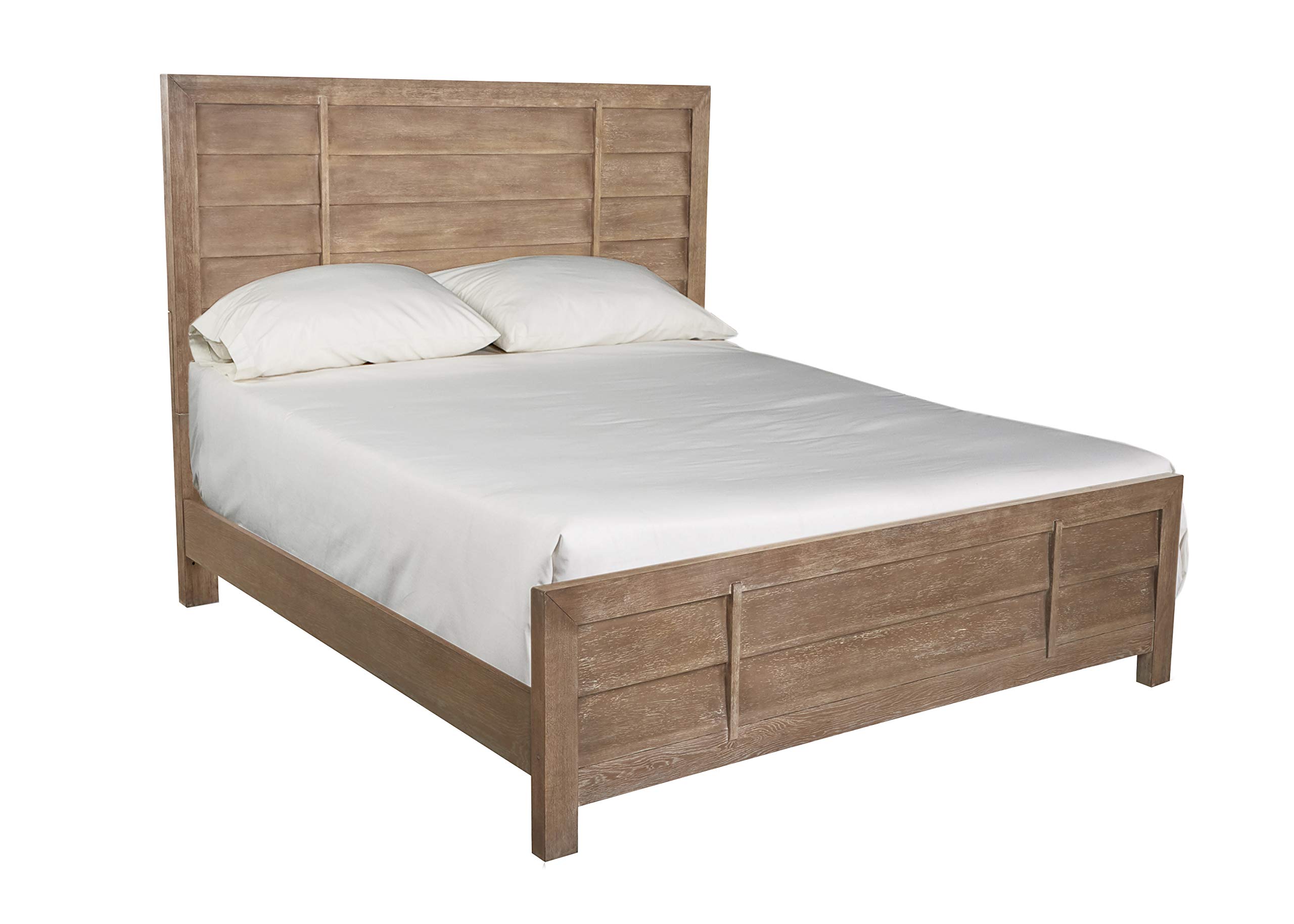 Amazon Brand – Stone & Beam Seahurst Queen Footboard and Side Rails, 64"W, Gray Taupe
