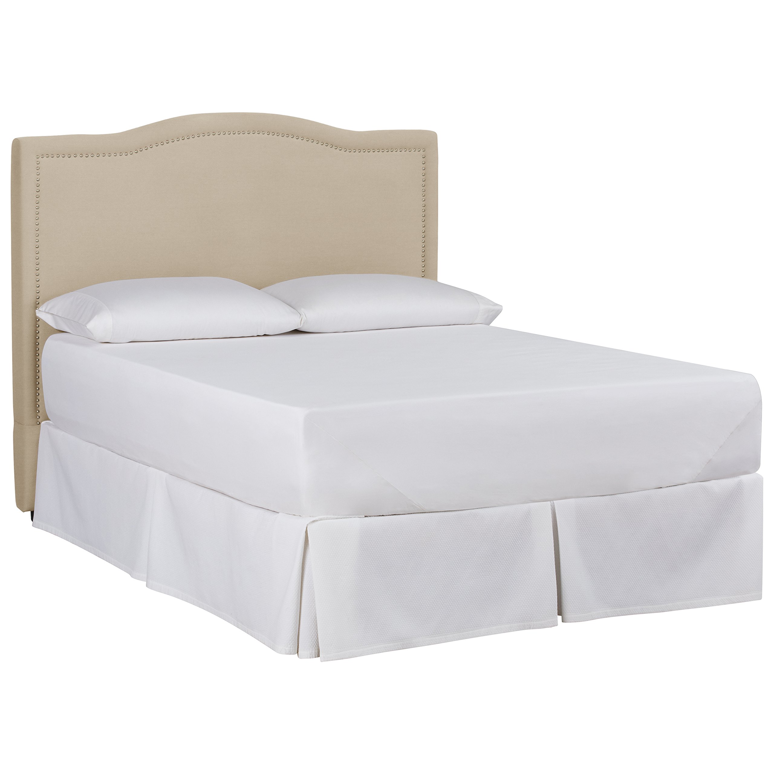 Amazon Brand – Stone & Beam Bridgewater Curved Queen Headboard, 66"W, Spinnsol Cocoa