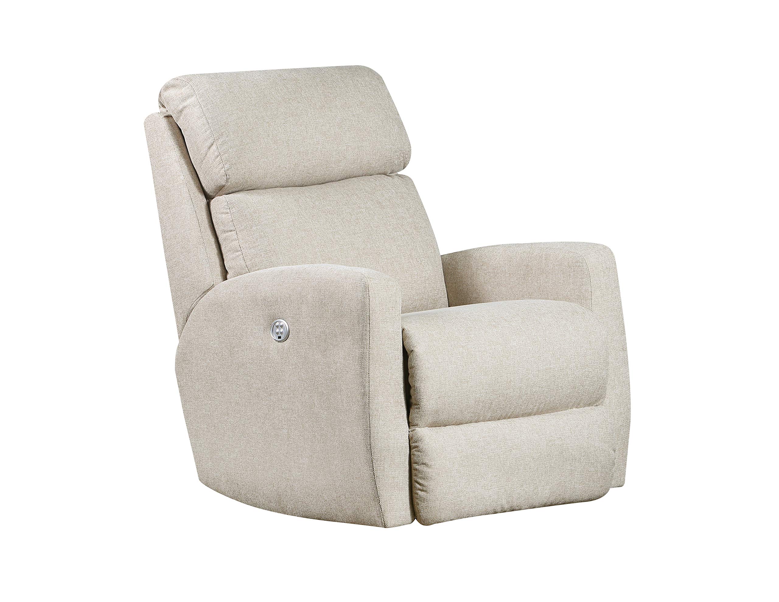 Amazon Brand - Stone & Beam Cambridge Upholstered Recliner Rocking Chair, 31"W, Beige
