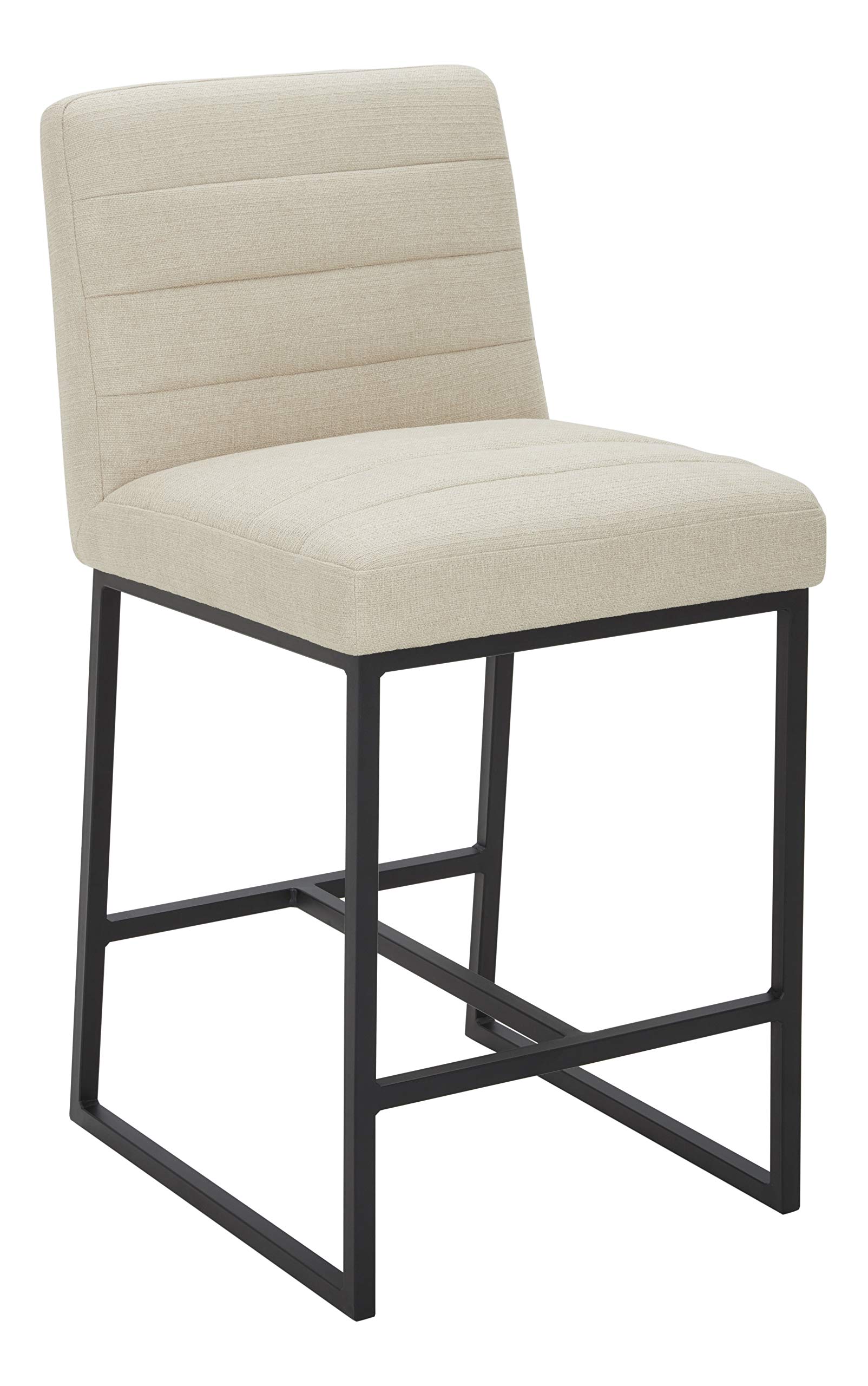 Amazon Brand – Rivet Decatur Modern Kitchen Counter-Height Stool, 37"H, Hemp