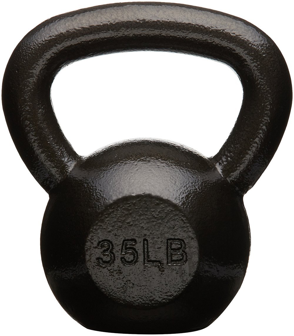 Amazon Basic Kettlebell 30 lbs Cast Iron